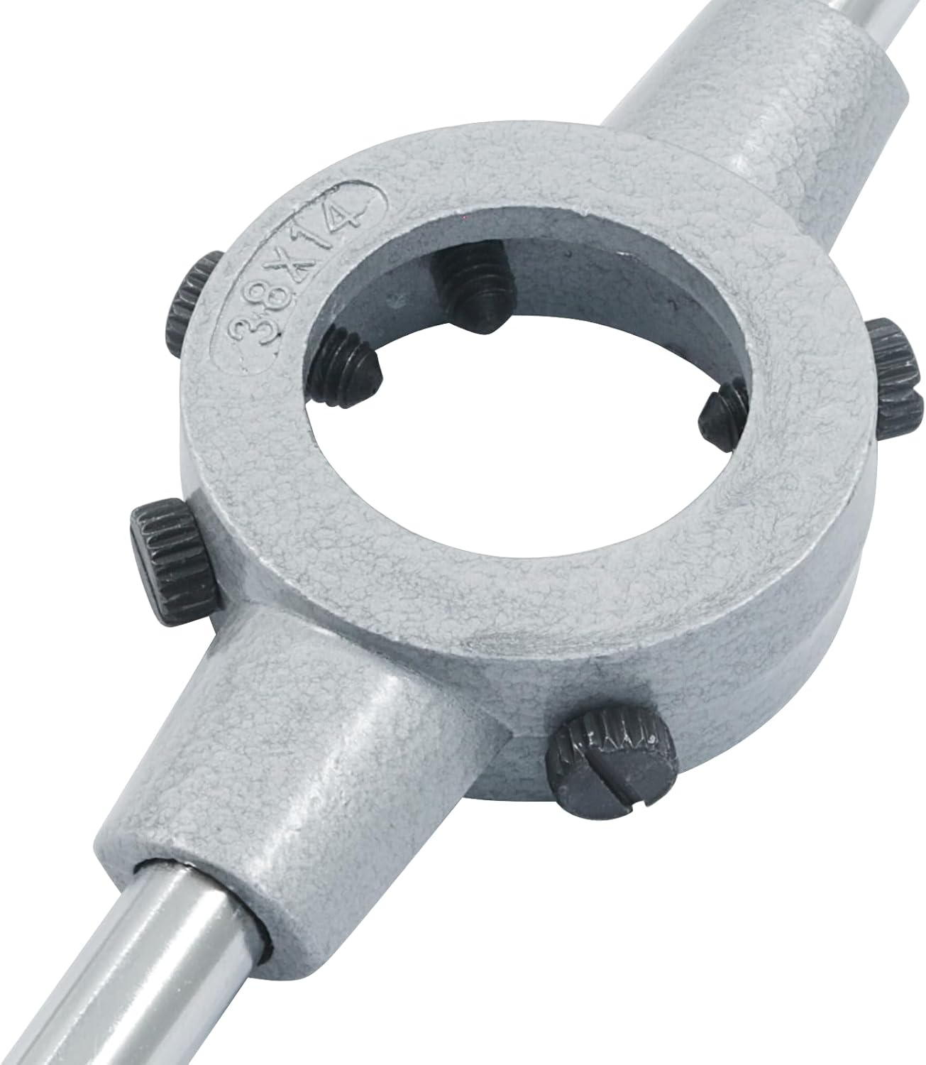 1-1/2 Inch (38mm) Die Stock Handle Wrench, M12-M14 Adjustable Die Wrench Handle Holder, Heavy Duty Round Die Holder - Image 4