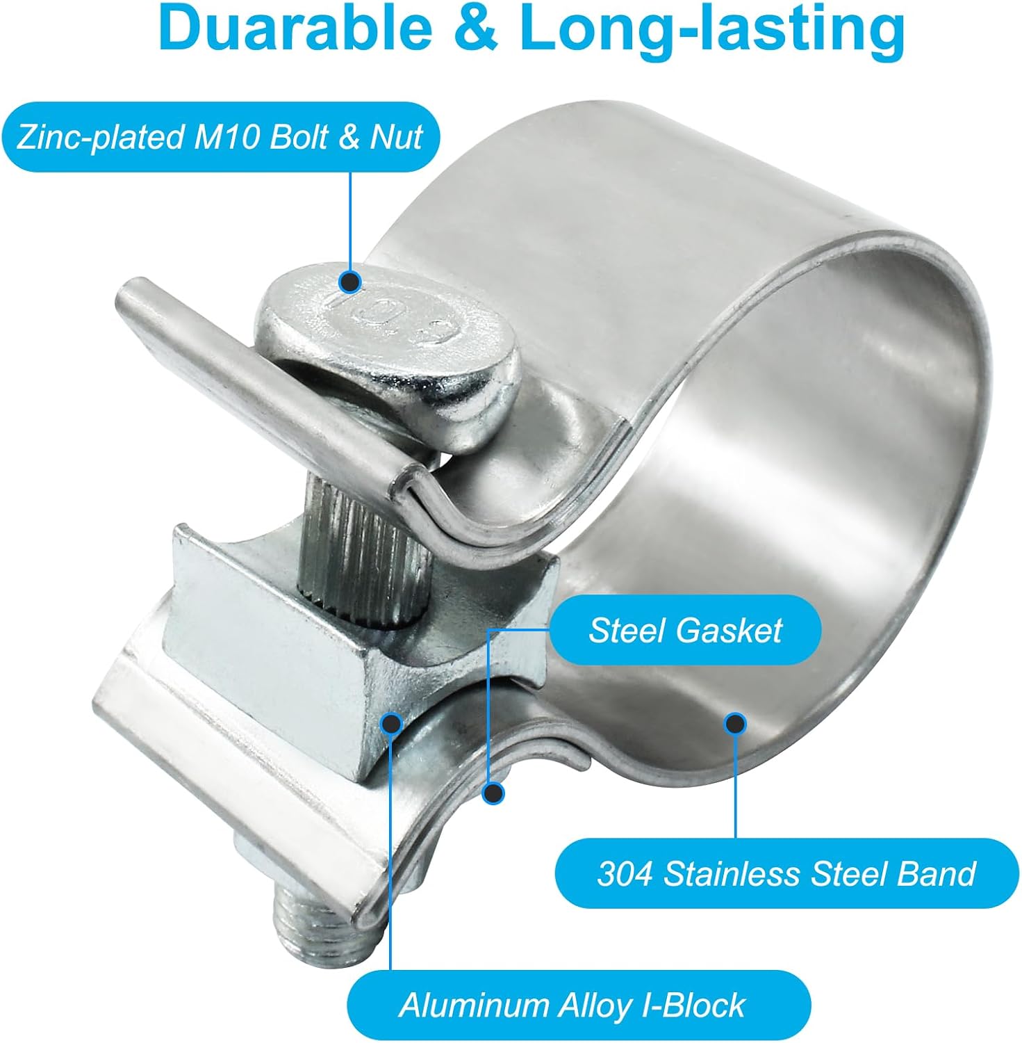 1.75 inch Exhaust Clamp 1 3/4