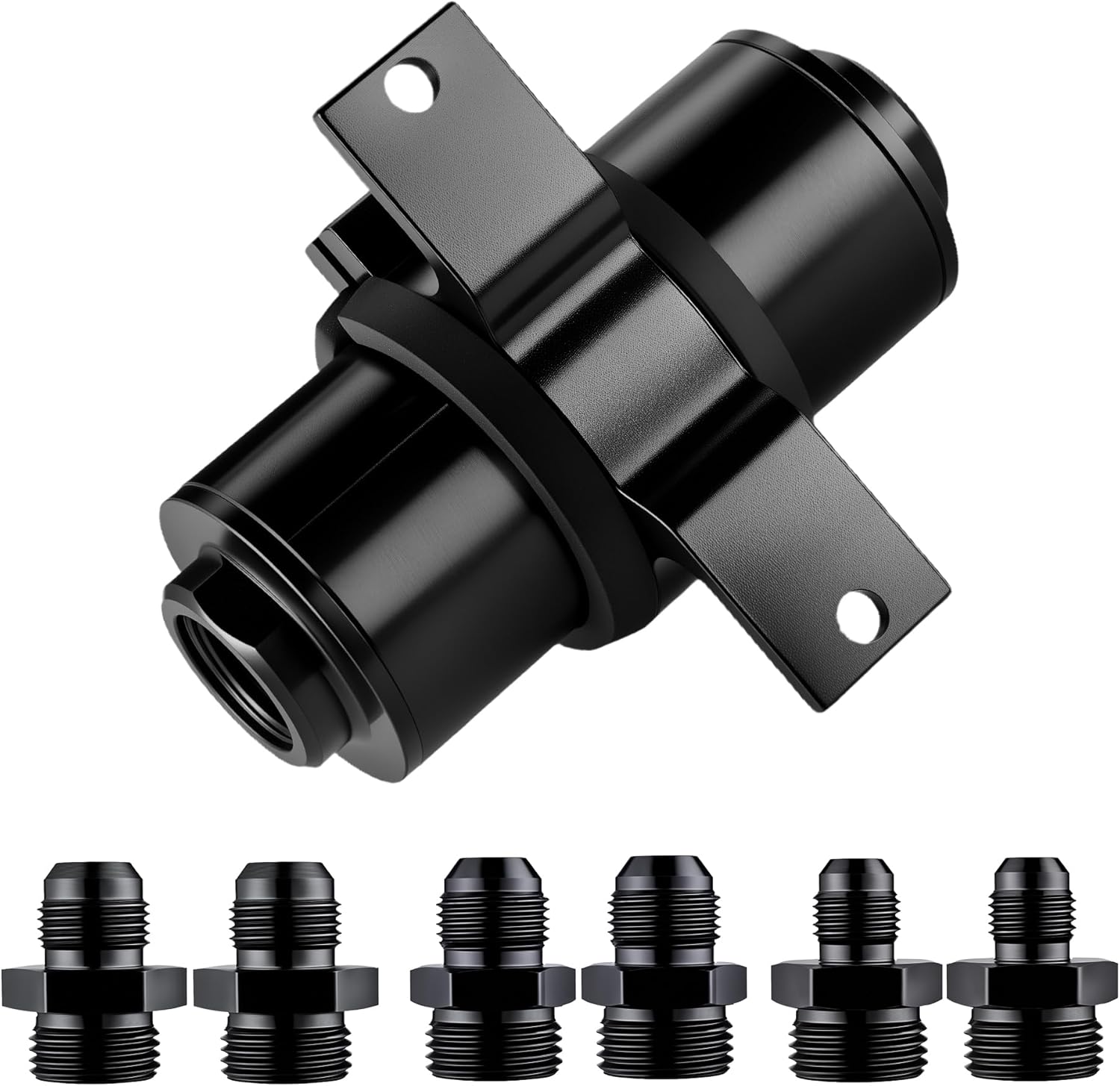 Inline Fuel Filter 10 Micron with 6AN 8AN 10AN Adapter&Bracket Clamp 50MM Universal - Image 7