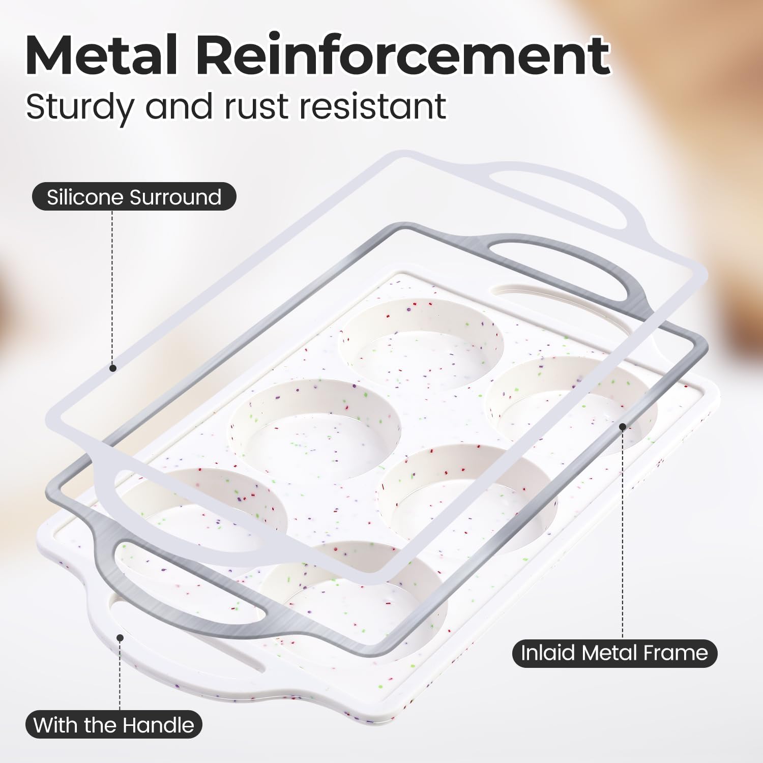 Silicone Muffin Top Pan & Silicone Mini Loaf Pan - Image 4