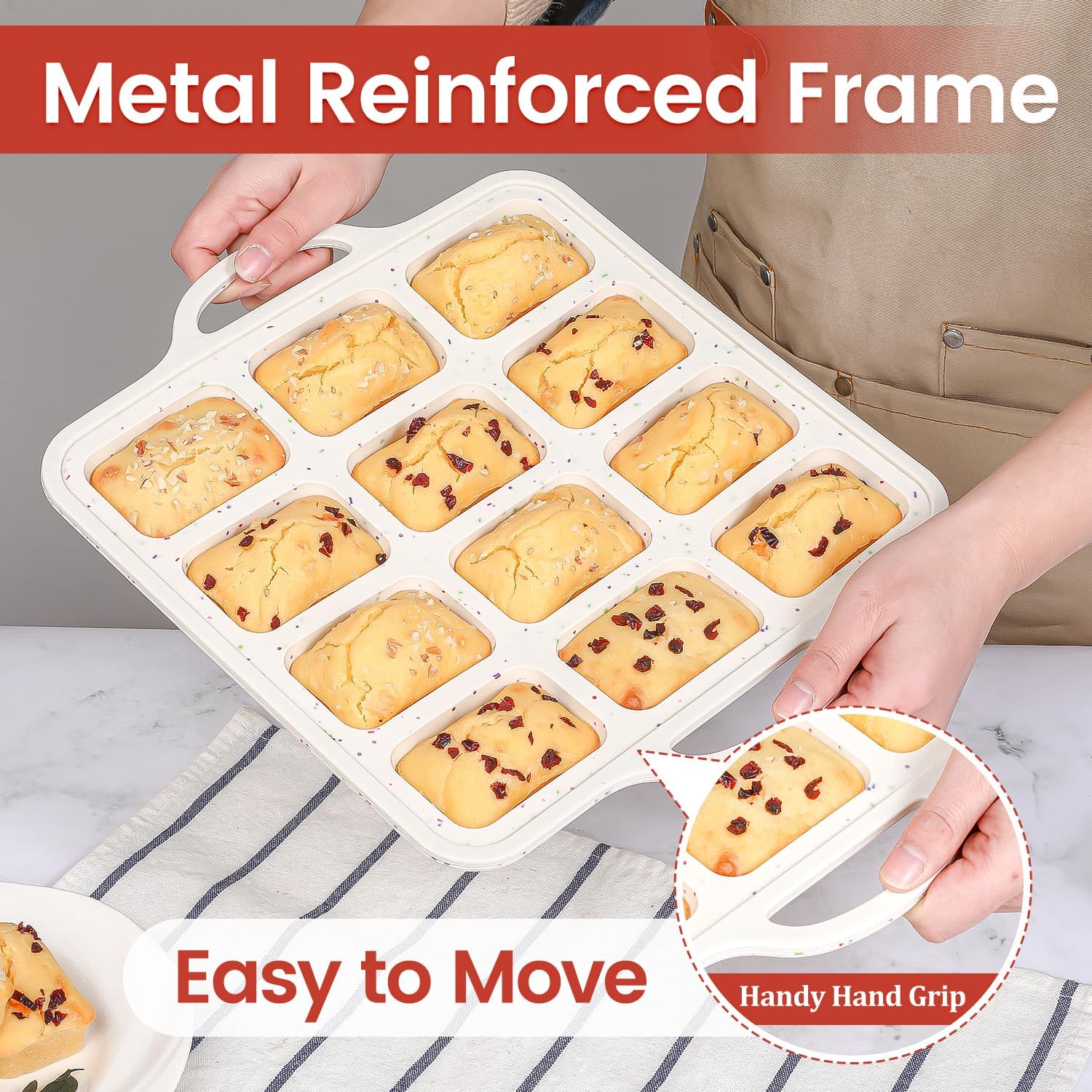 Silicone Muffin Top Pan & Silicone Mini Loaf Pan - Image 7