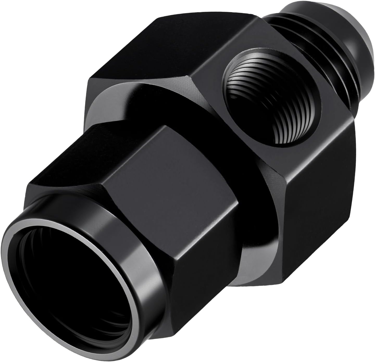 6AN Male Flare to -6 Female Swivel with 1/8