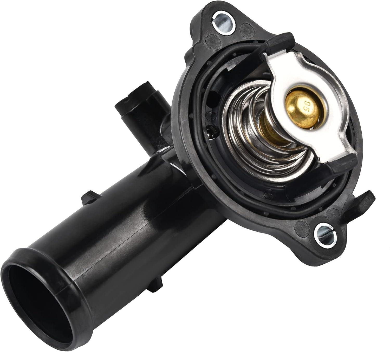 Thermostat Housing Assembly, 05184651AF 49569 902-852, Compatible with 2011-2015 Dodge Durango 2011-2020 Jeep Grand Cherokee 2012-2017 Jeep Wrangler 3.6L - Image 1