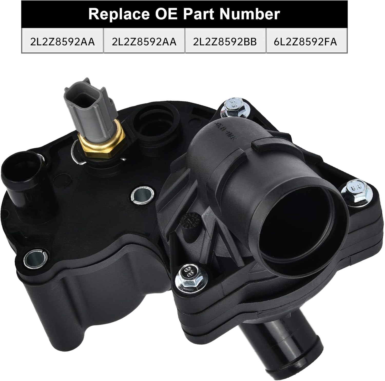 Thermostat Housing Kit Assembly, 2L2Z8592AA, Compatible with 2002-2010 Explorer Sport & Mercury Mountaineer V6 4.0L - Image 2
