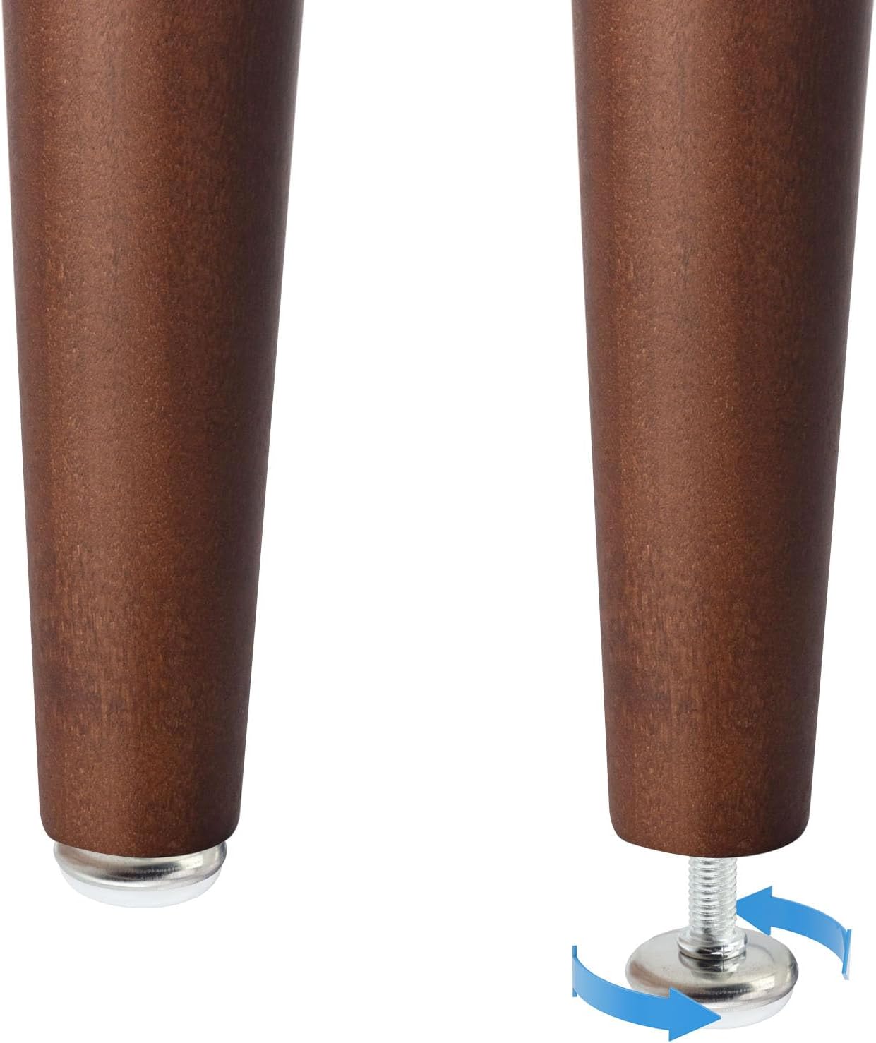 Screw on Furniture Glides Adjustable Furniture Leg Base Leveller M8 x 25mm Thread Length - Pack of 36 - Image 4