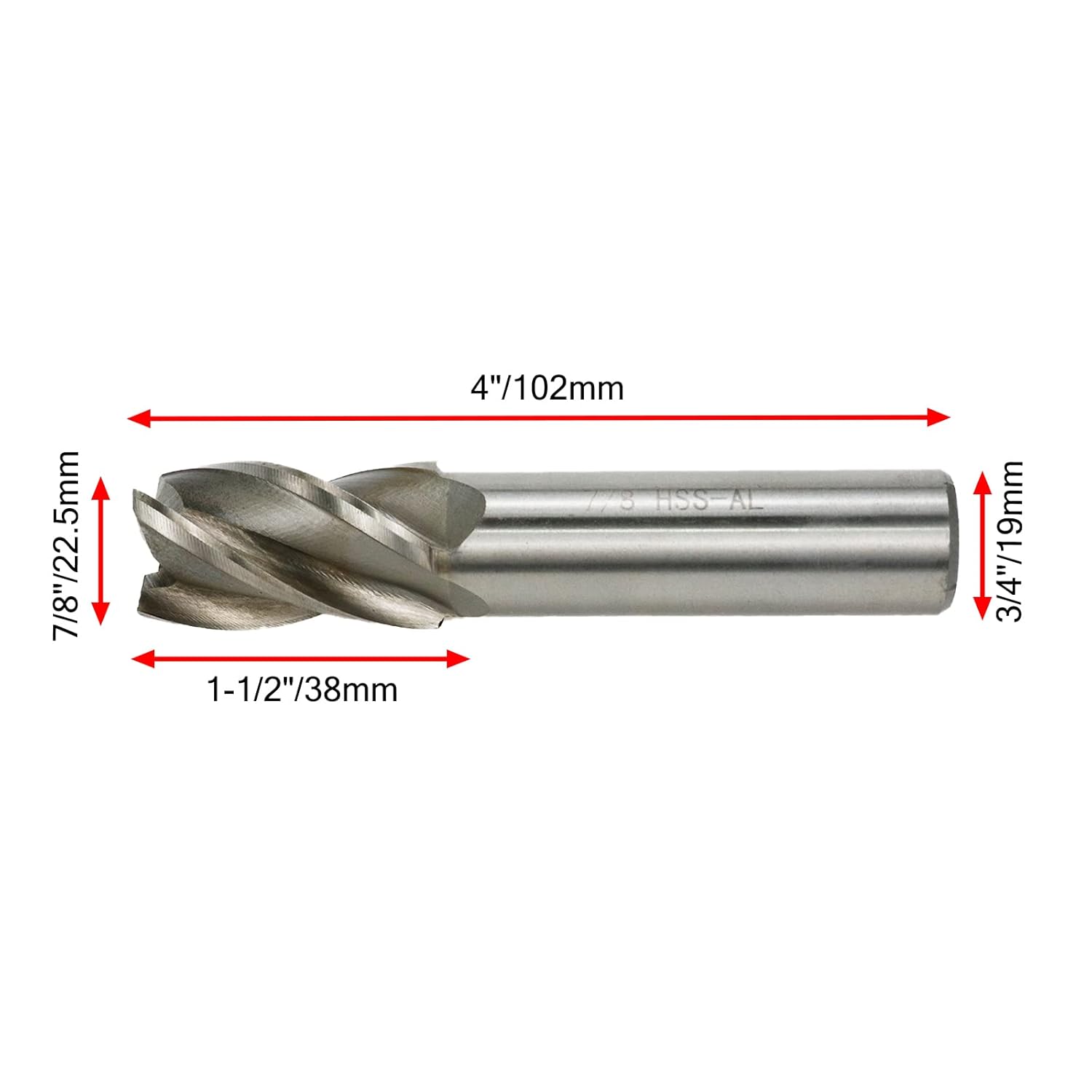 Square End Mill 7/8