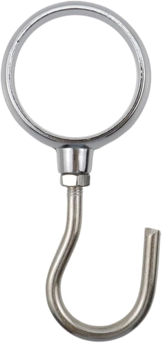 Stainless Steel Closet Rod Hook Robe Tube Hook Wardrobe Hooks for Hanging, Fit for32mm/1.26