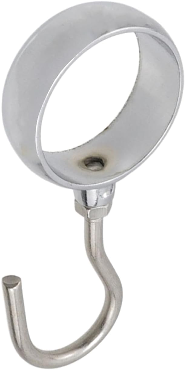Stainless Steel Closet Rod Hook Robe Tube Hook Wardrobe Hooks for Hanging, Fit for32mm/1.26