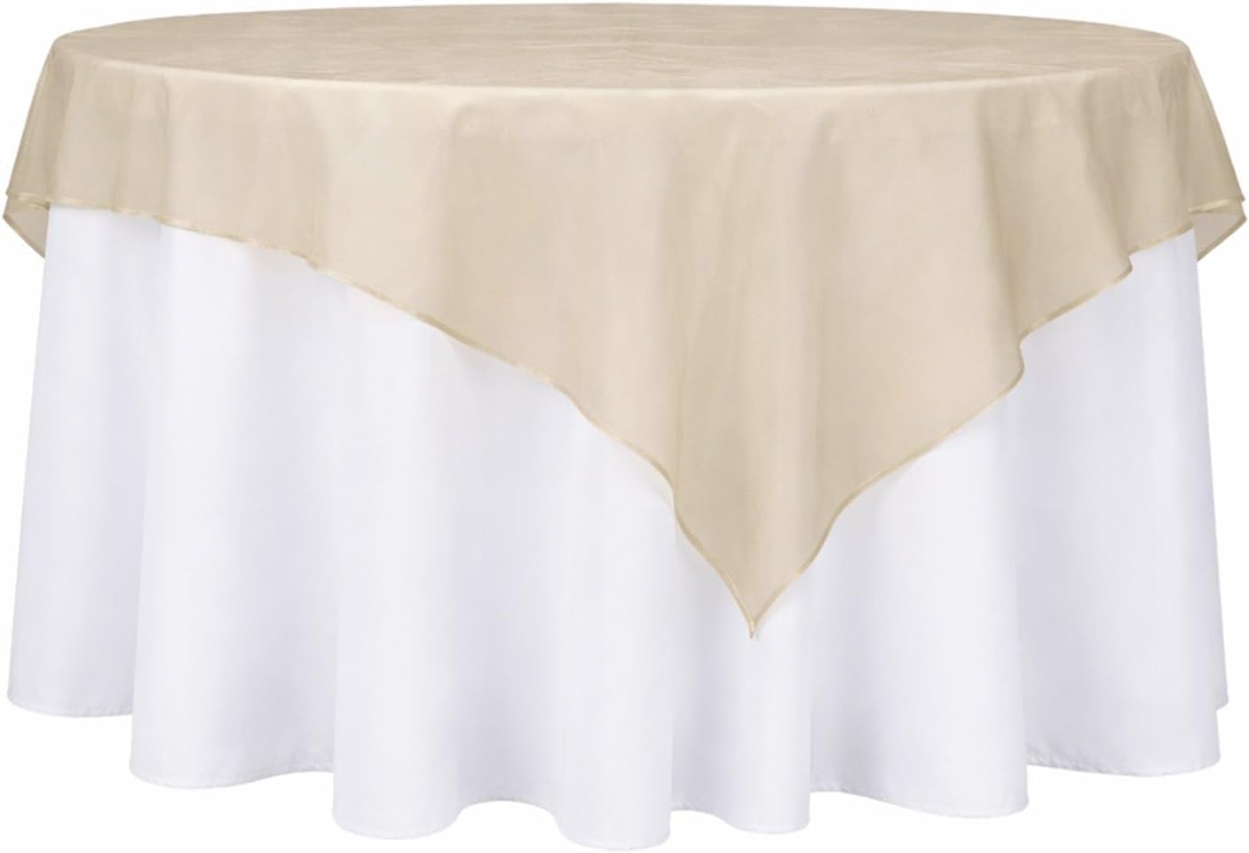 Efavormart 10 Pack Organza Table Overlay 72