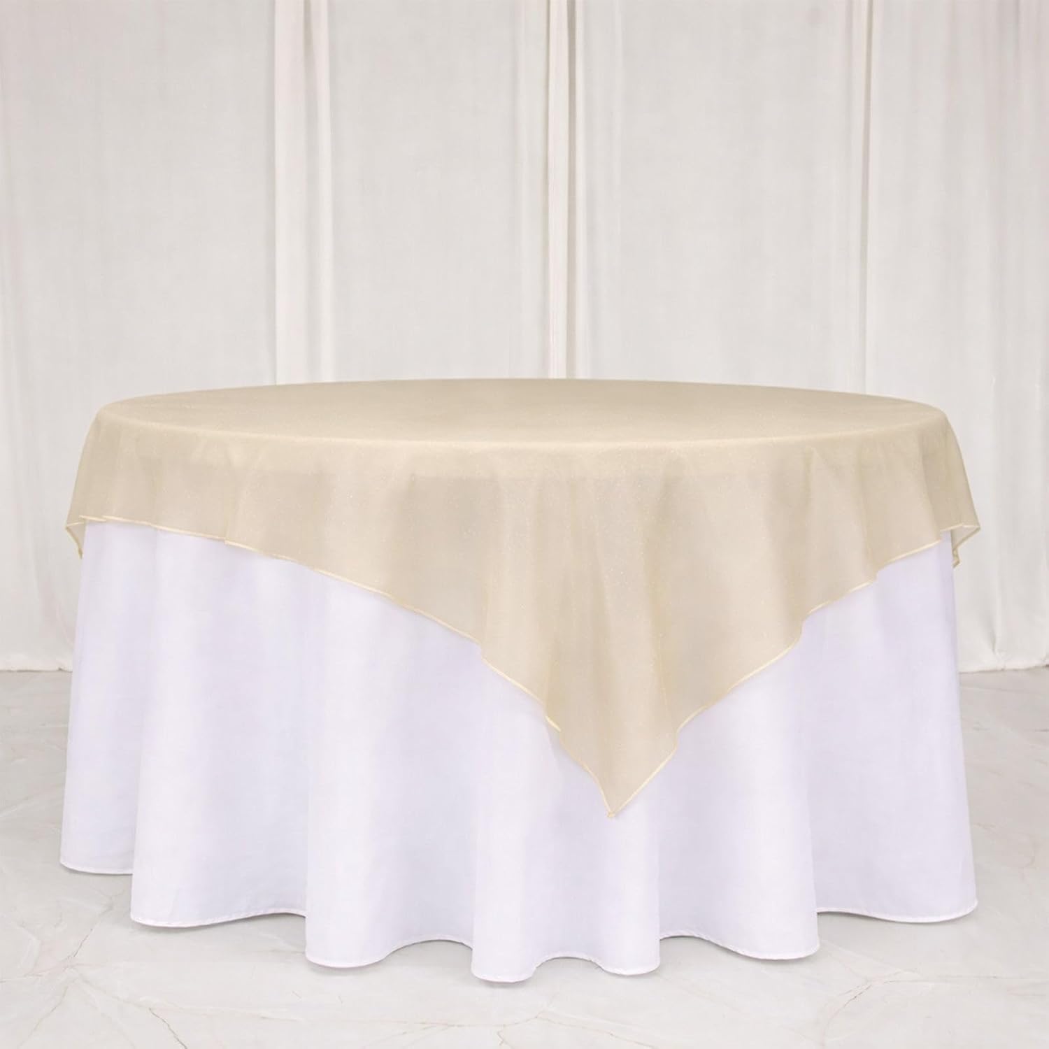 Efavormart 10 Pack Organza Table Overlay 72
