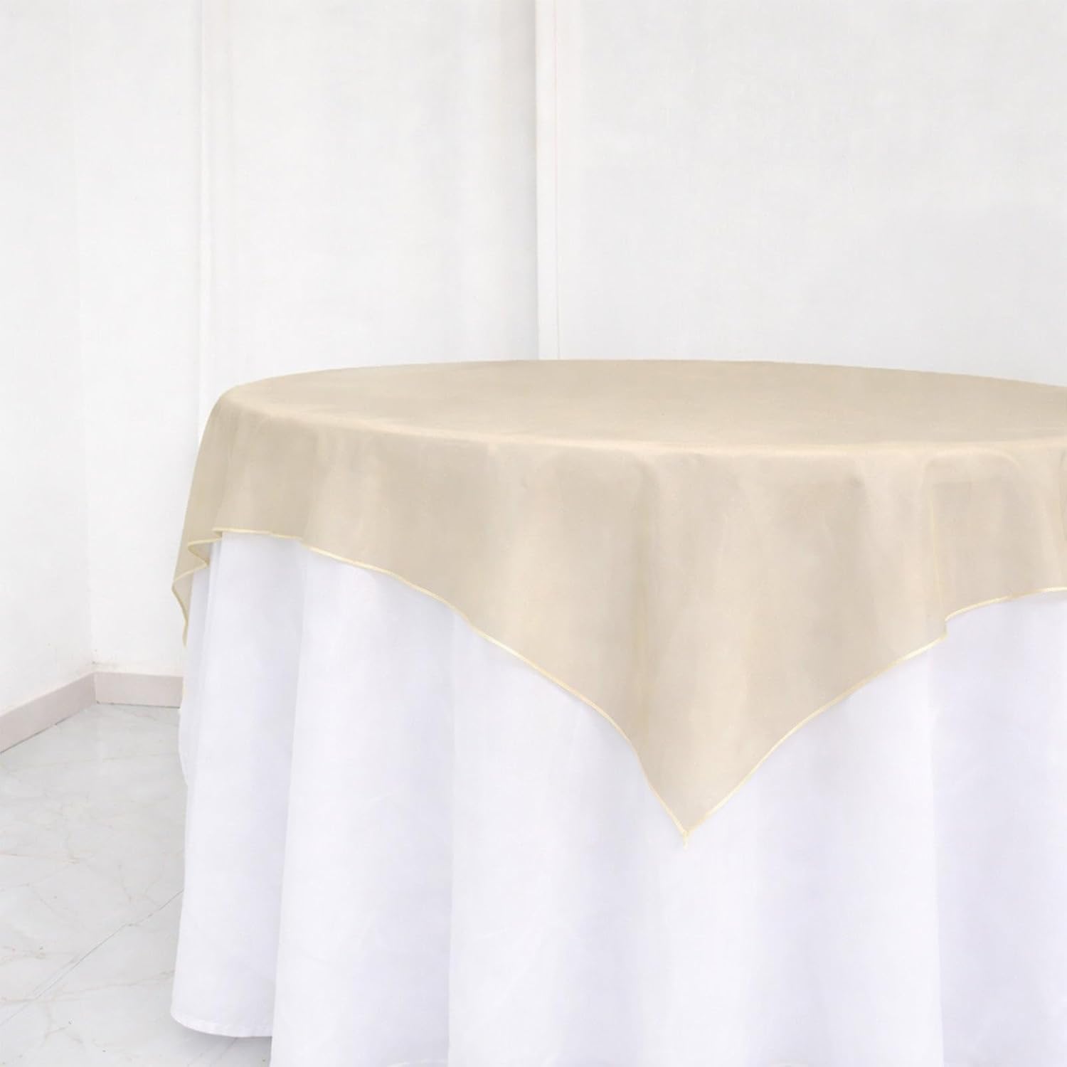 Efavormart 10 Pack Organza Table Overlay 72