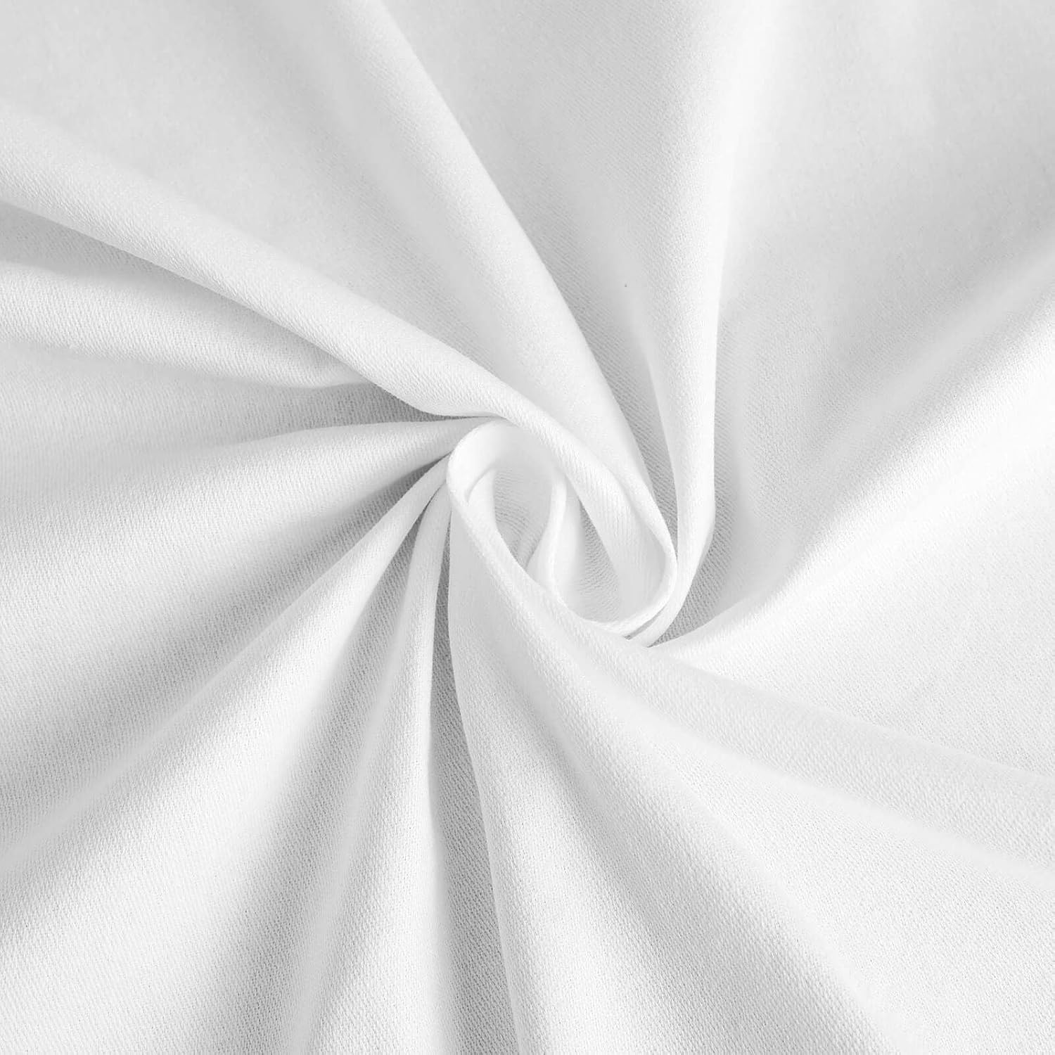 Efavormart White Cotton Blend Round Tablecloth 120