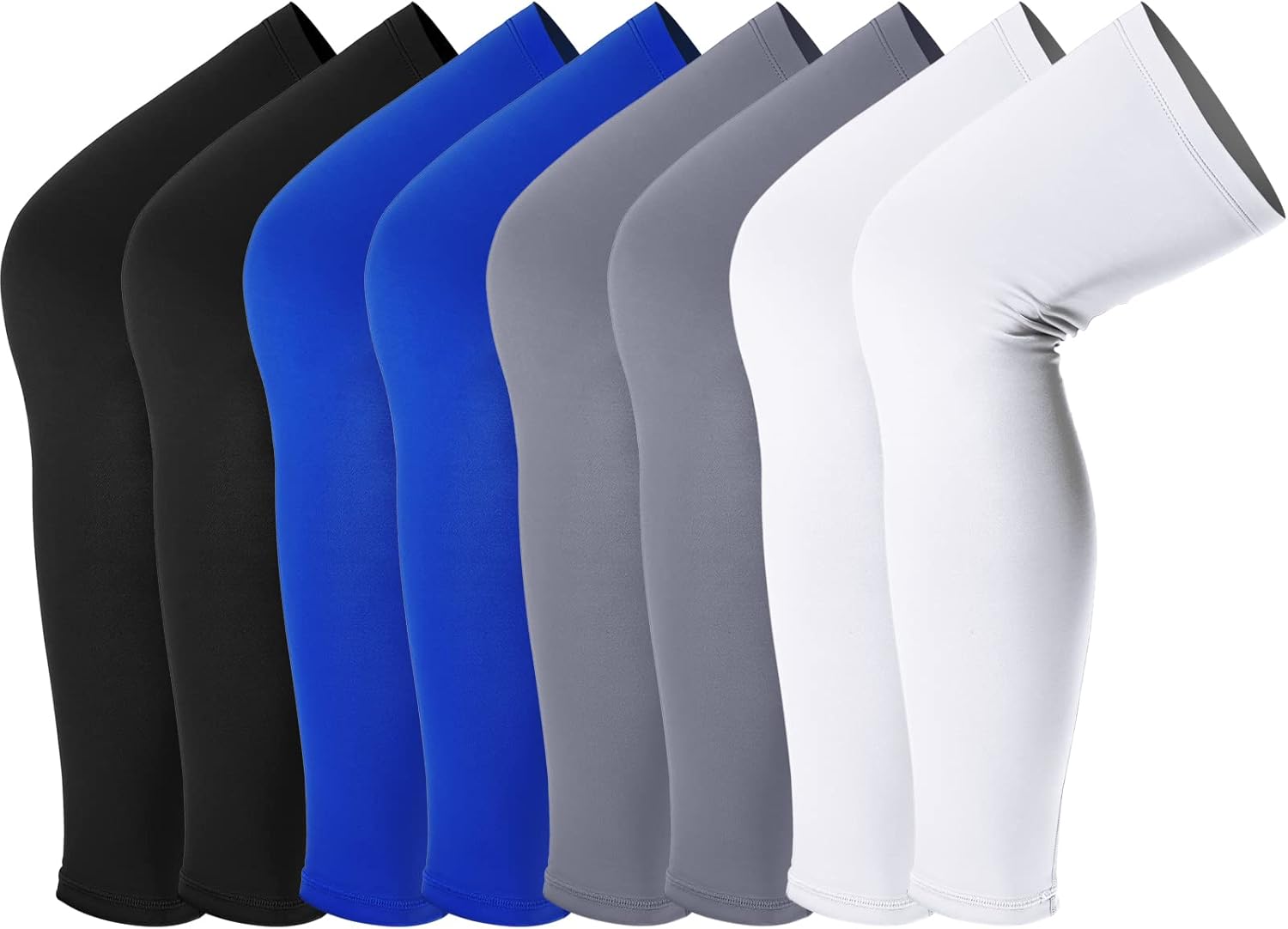 Leg Sleeves Compression Long Knee Sleeve UV Protect for Men Women Sport Basketball Football - Image 1
