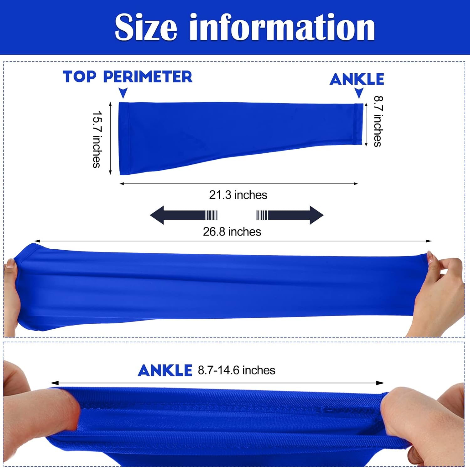 Leg Sleeves Compression Long Knee Sleeve UV Protect for Men Women Sport Basketball Football - Image 3