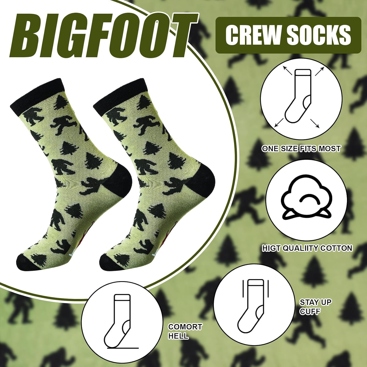 5 Pcs Bigfoot Sasquatch Gifts Sasquatch Lovers Gift with Large Blanket 12 oz Insulated Tumbler Socks Can Opener Keychain and Ballpoint Pen for Men Women Dad Grandpa Gifts - Image 5