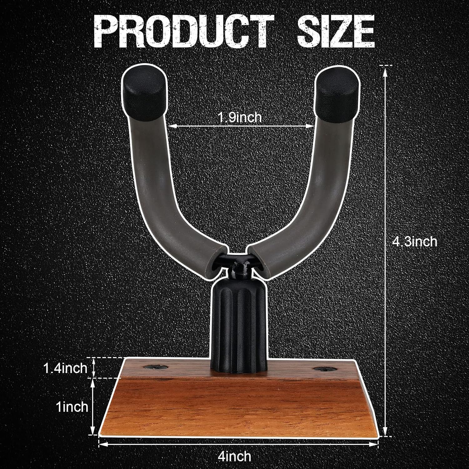 Crossbow Hanger for Wall Vertical Gun Rack Wall Mount Hardwood Gun Holder Compound Bow Hanger Holder Displays Rack Shotgun Hooks Rifle Storage Securely Holds Airsoft Firearm - Image 2