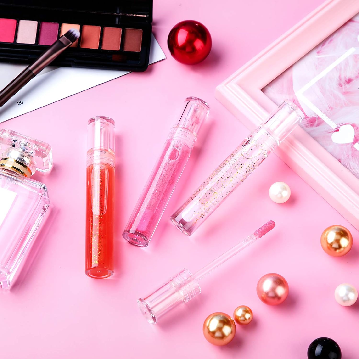 30 Pieces Empty Lip Gloss Tubes 5 ml Transparent Lip Gloss Containers Clear Refillable Lipstick Container Lip Balm Bottles Eyelash Growth Liquid Tube Cosmetic Container with Rubber Stoppers - Image 4