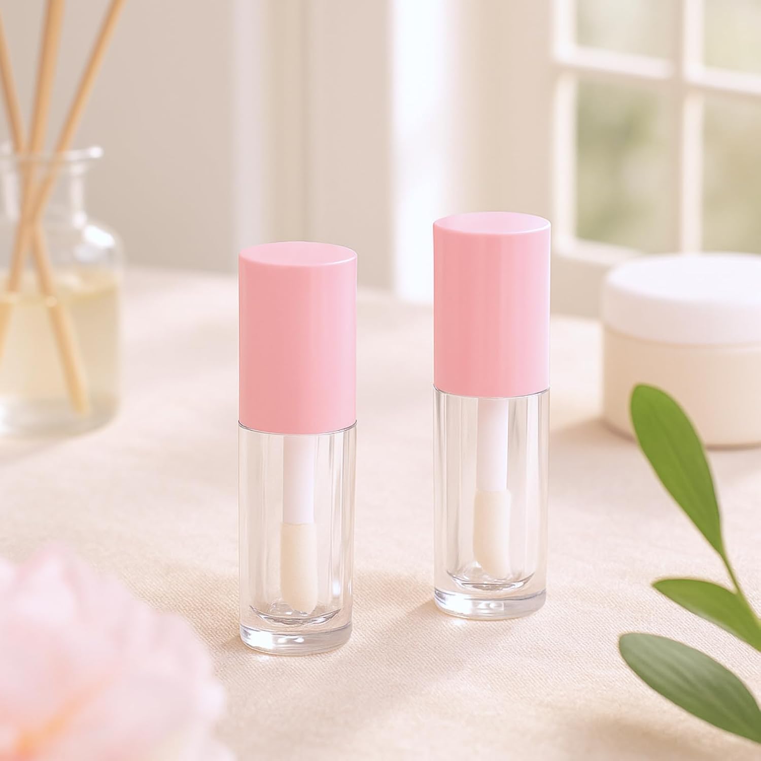 30 Pcs Pink 6ml Empty Lip Gloss Tubes with Wand Bulk Lip Refillable Gloss Containers Cosmetic Bottles with Rubber Stoppers for Lipstick Eyelash Growth Liquid DIY Makeup Kit - Image 4