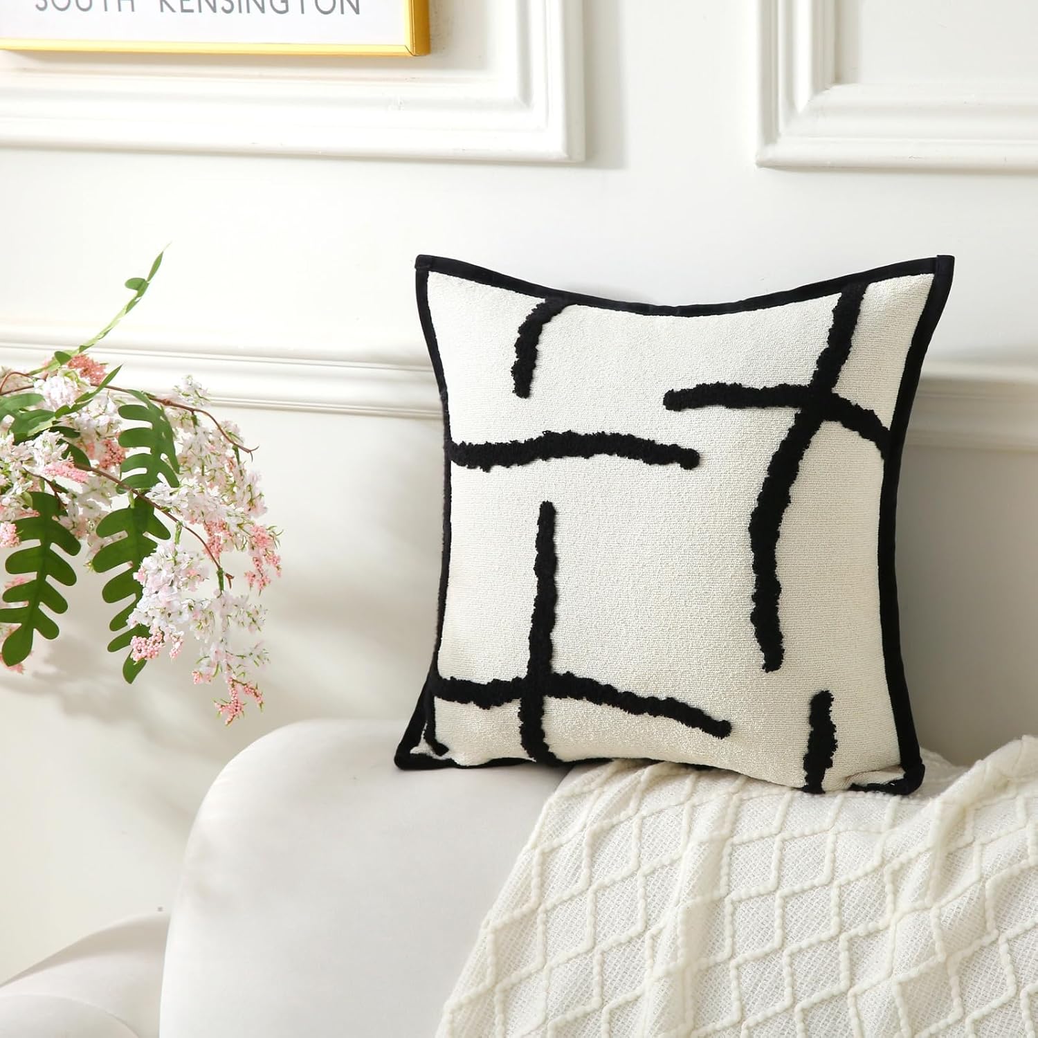 Boho Decorative Throw Pillows with Inserts, 18