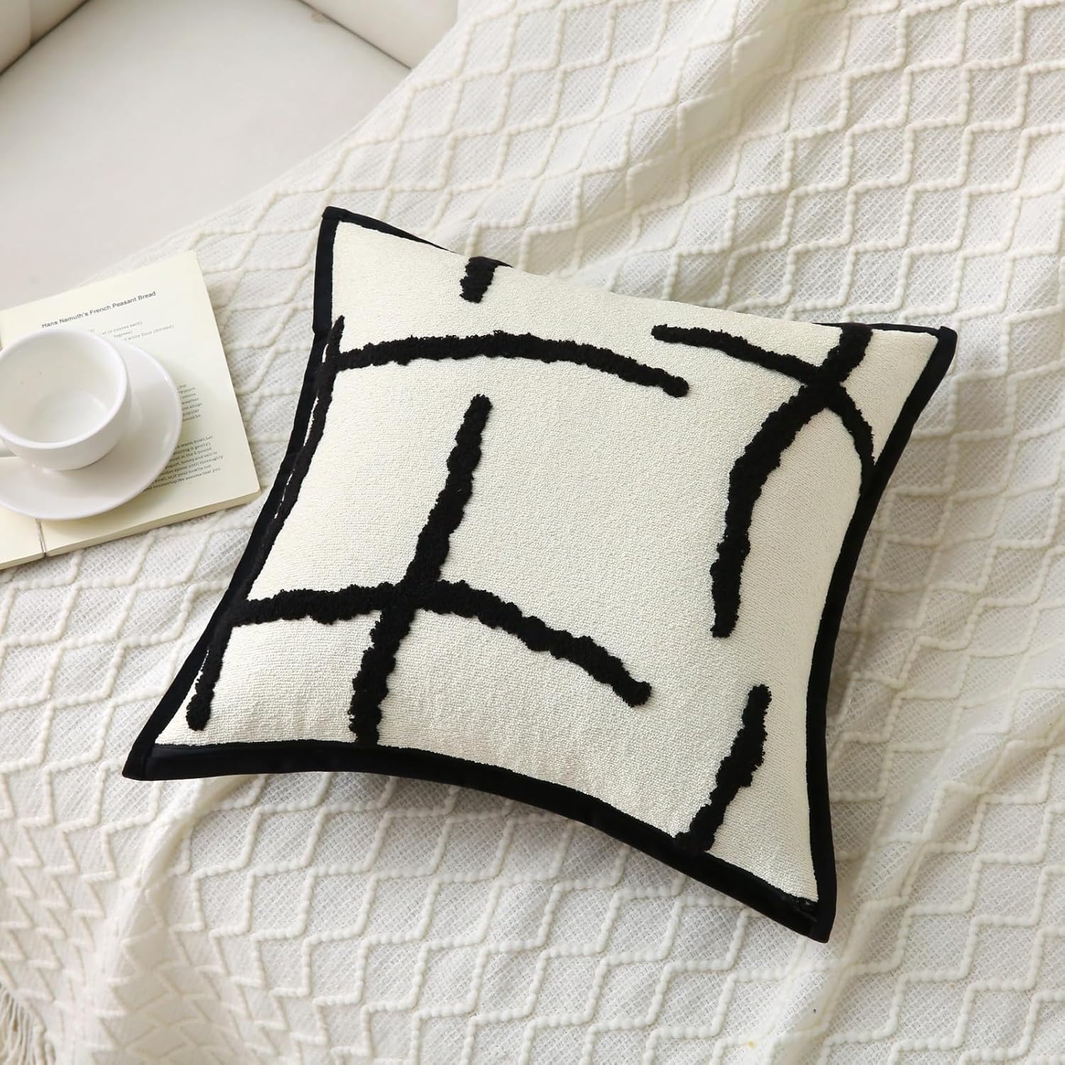 Boho Decorative Throw Pillows with Inserts, 18