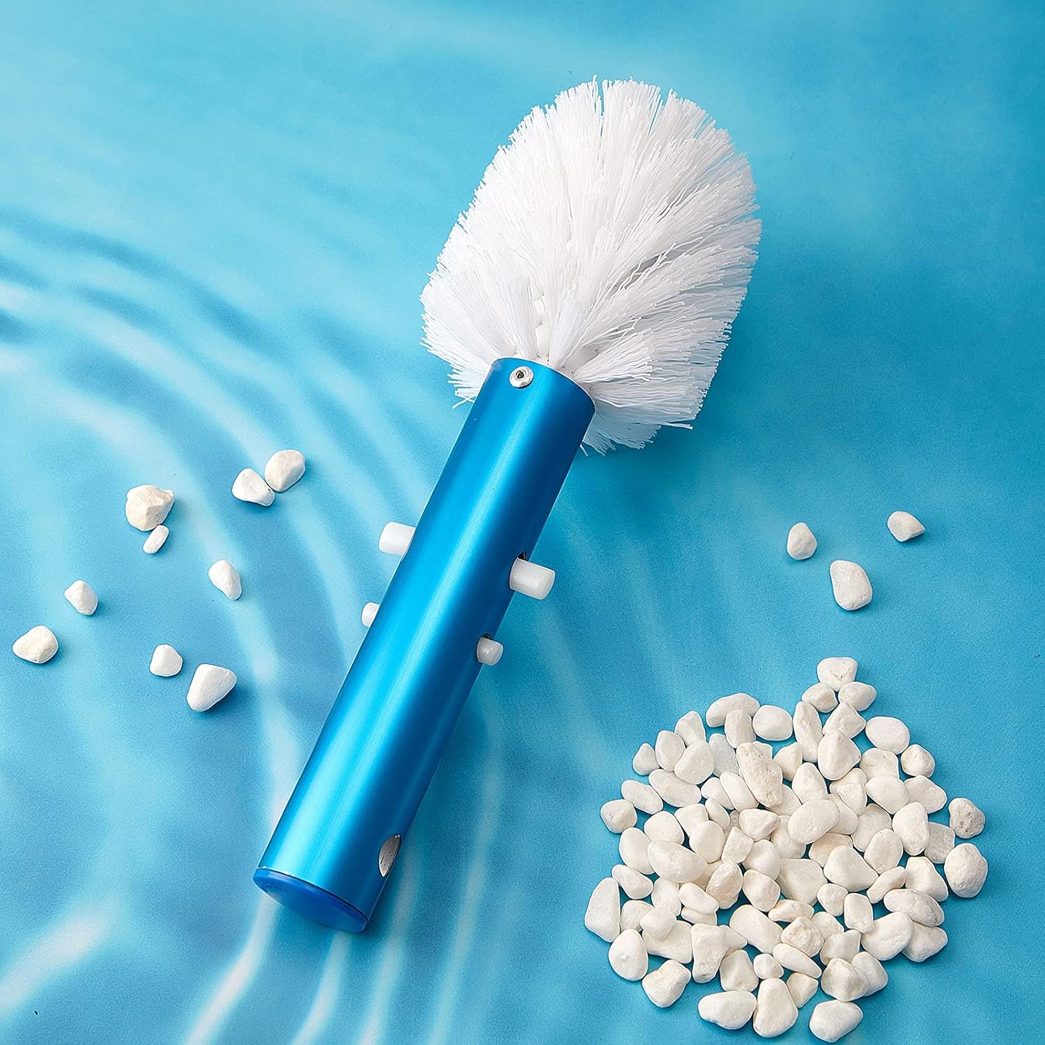 Corner and Step Pool Round Brush, Pool Step and Corner Brush, 180 Degree Rotation Handle Scrub Brush for Inground and Ground Swimming Pool, Spa, Hot Tub, Standard Poles Connection (1 Piece) - Image 6