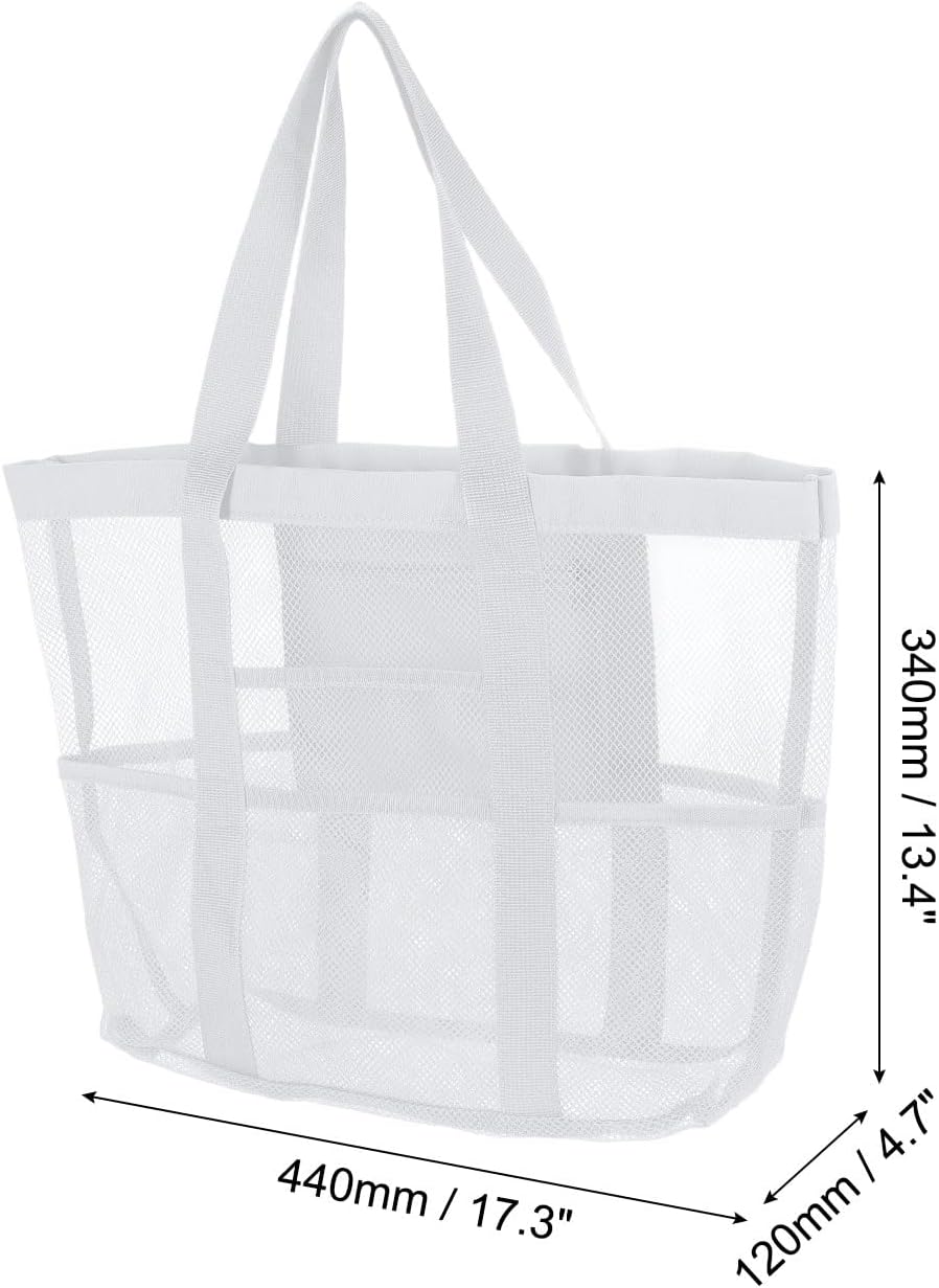 Mesh Beach Tote Bag, Upgraded Beach Towel Bags, Pool Bag for Vacation Travel Daily - Image 4