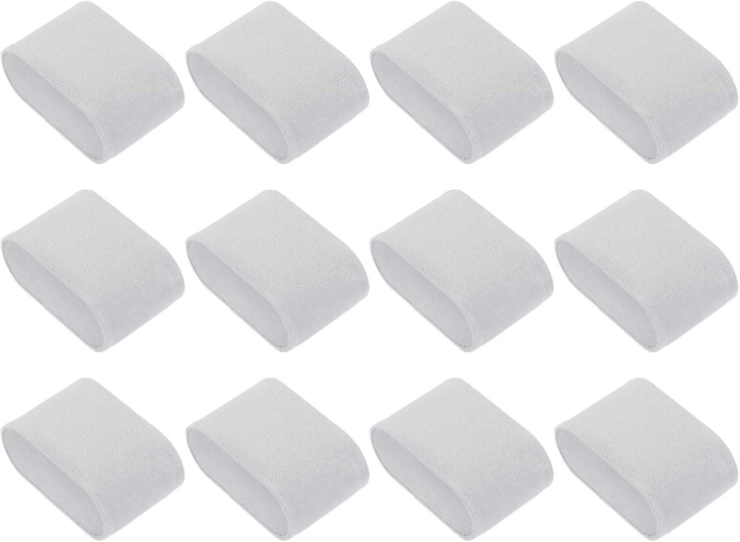 12 Pcs Watch Display Pillow, 2.8x1.7x1.2 Inch Flannelette Bracelet Pillows, Display Storage Cushion for Watch Bangle Jewelry, Grey - Image 1