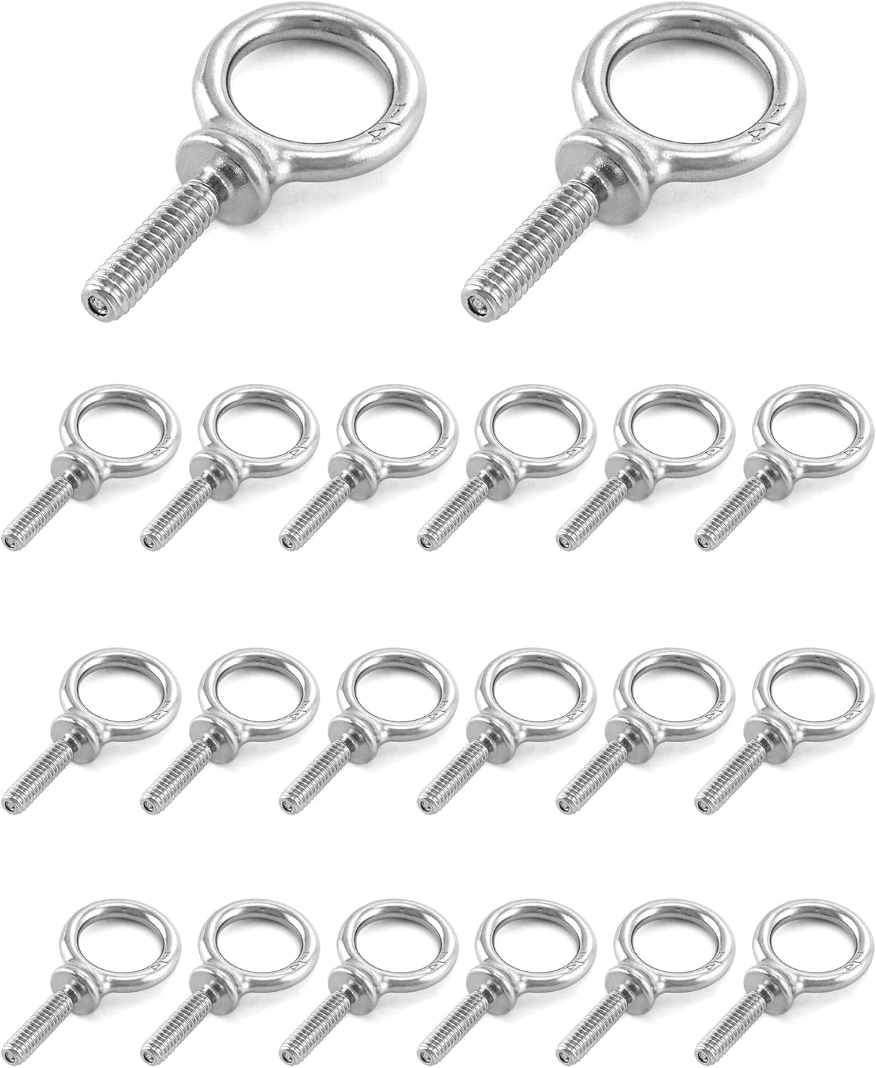 Eye Bolt, 20 Pack 1/4