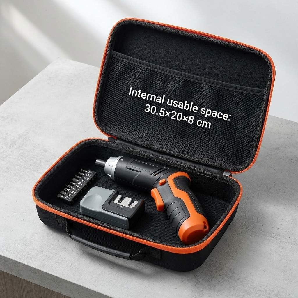 Compact Tool Storage Case 33×22.5×9cm – Shock‑Resistant Portable Organizer for Small Tools, Accessories & Sharpeners - Image 4