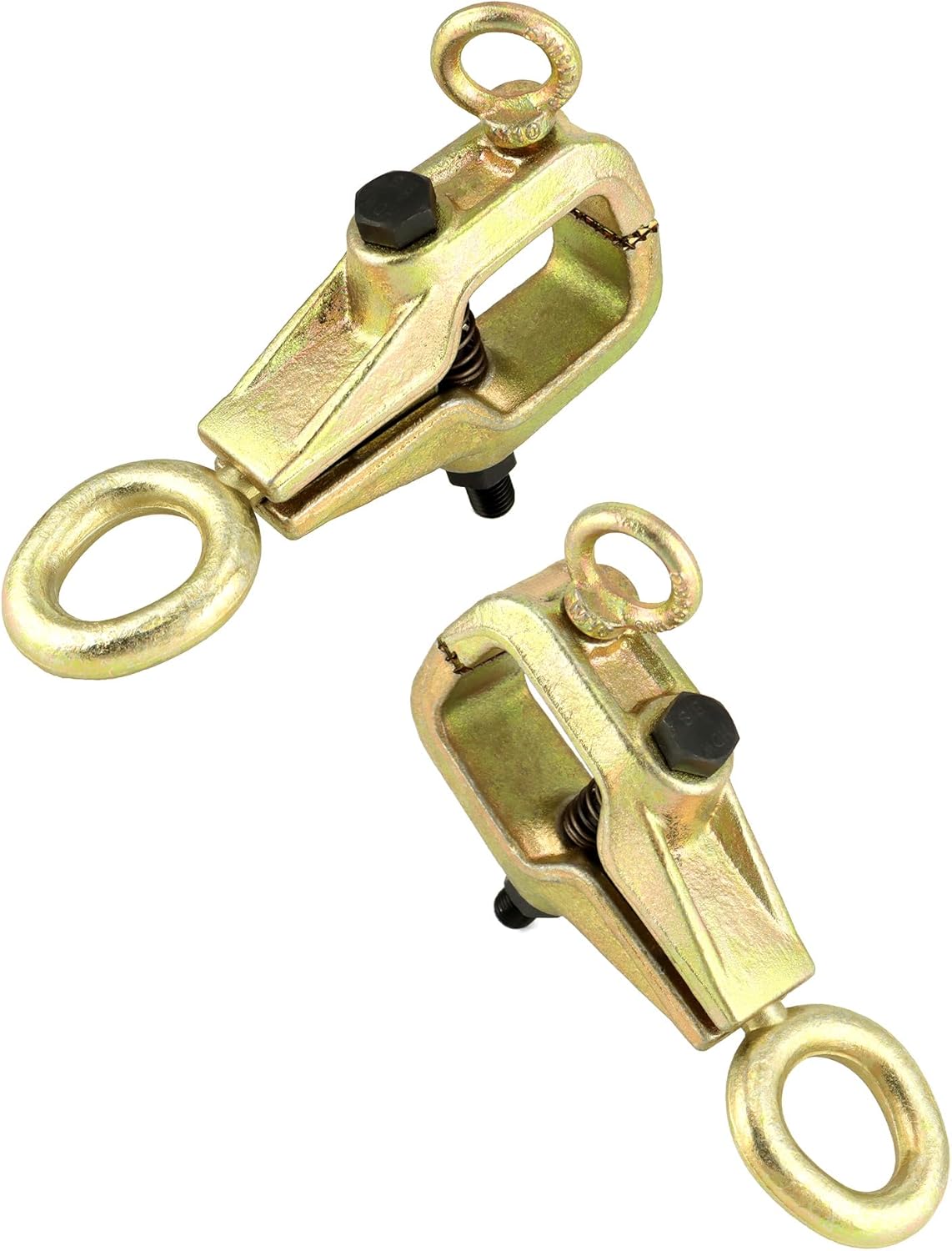Auto Body Repair Pull Clamp, 5 Ton Top and Straight 2 Way Auto Body Clamps, Self Tightening Frame Pull Clamp for Automotive Car Vehicle Body Repair - Image 2