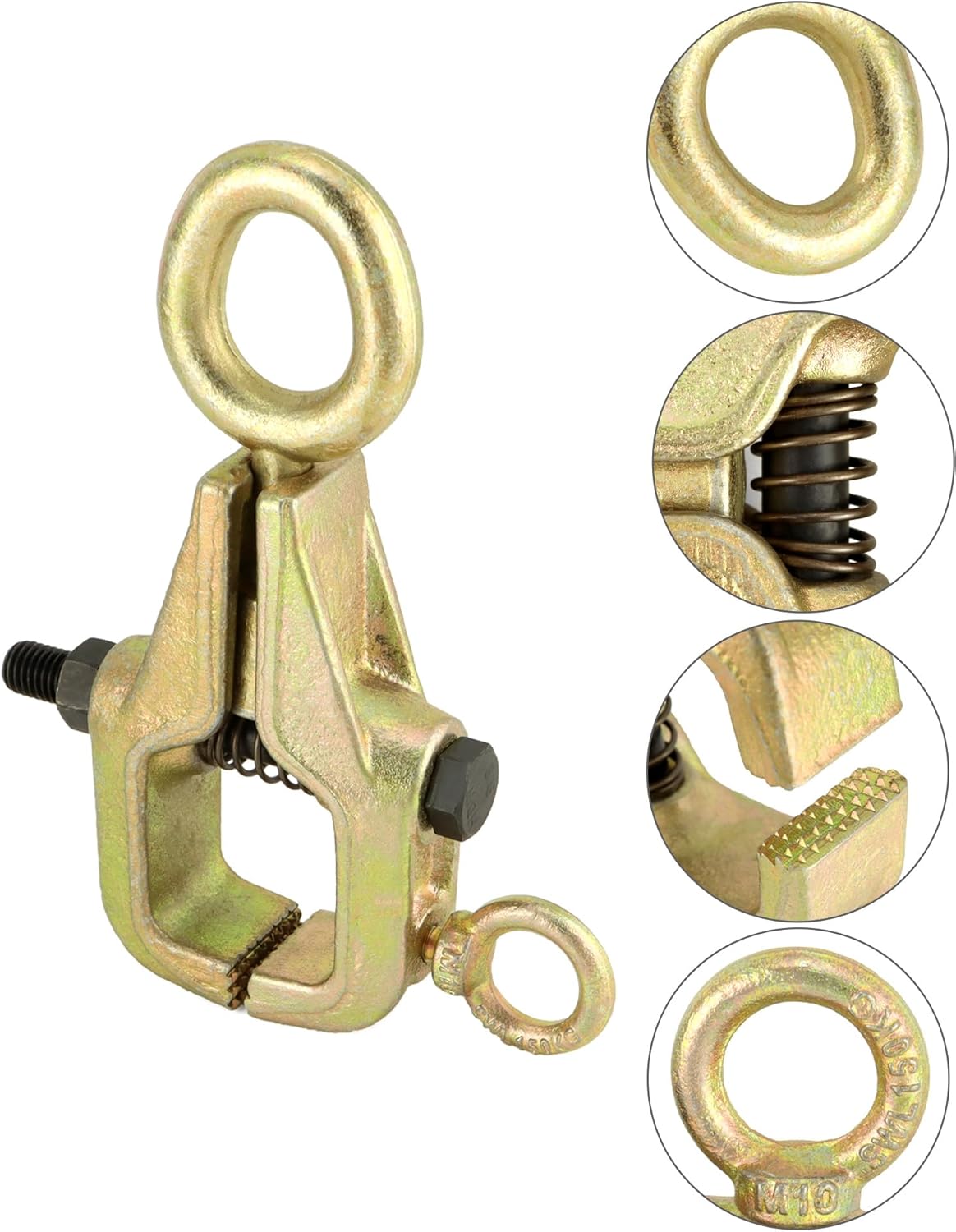 Auto Body Repair Pull Clamp, 5 Ton Top and Straight 2 Way Auto Body Clamps, Self Tightening Frame Pull Clamp for Automotive Car Vehicle Body Repair - Image 5