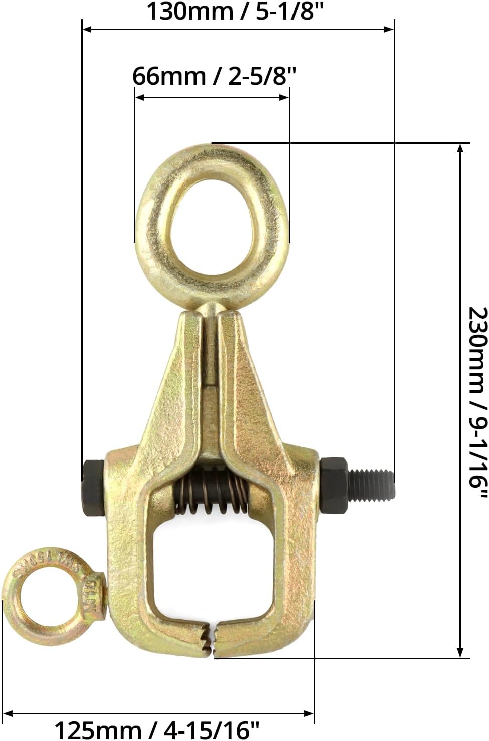 Auto Body Repair Pull Clamp, 5 Ton Top and Straight 2 Way Auto Body Clamps, Self Tightening Frame Pull Clamp for Automotive Car Vehicle Body Repair - Image 6