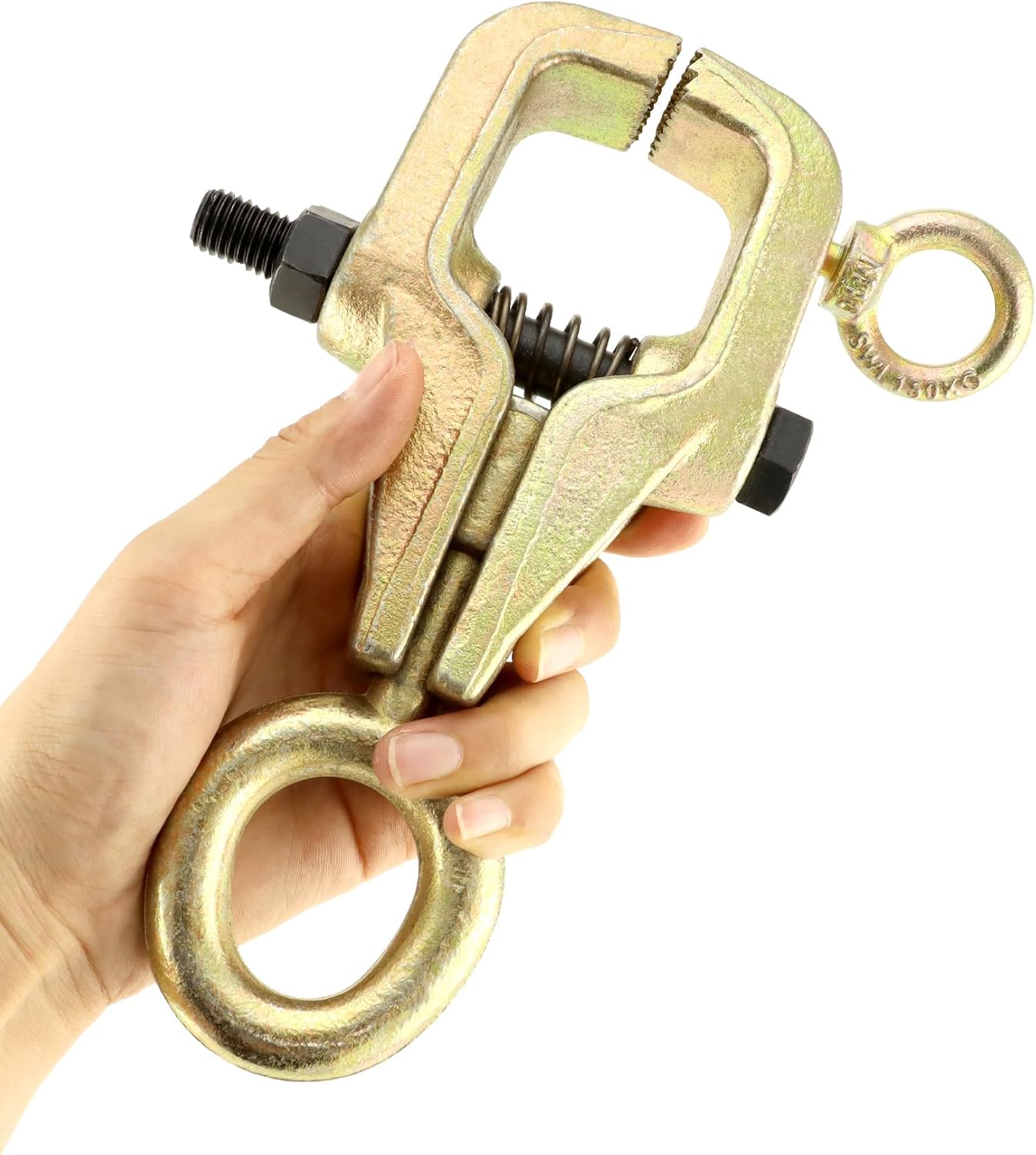 Auto Body Repair Pull Clamp, 5 Ton Top and Straight 2 Way Auto Body Clamps, Self Tightening Frame Pull Clamp for Automotive Car Vehicle Body Repair - Image 7