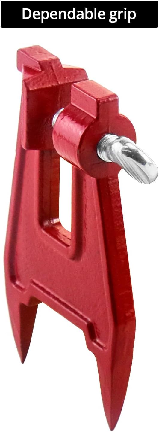 Chainsaw Stump Vise, 2 Pack Chainsaw Sharpening Accessory, Chainsaw Filing Vise, for Sharpening Saw Chain, Red - Image 4