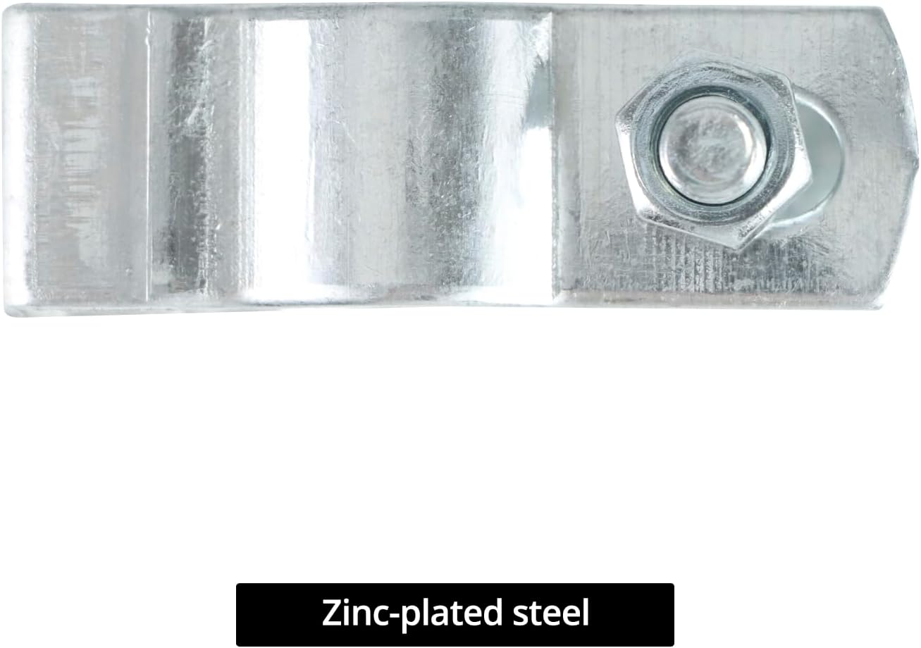 Conduit Hanger with Bolt Features, 1/2 Inch Zinc-Plated Steel, Pack of 50 - Insulated Supports or Threaded Rods for EMT, Rigid Conduits - Image 3