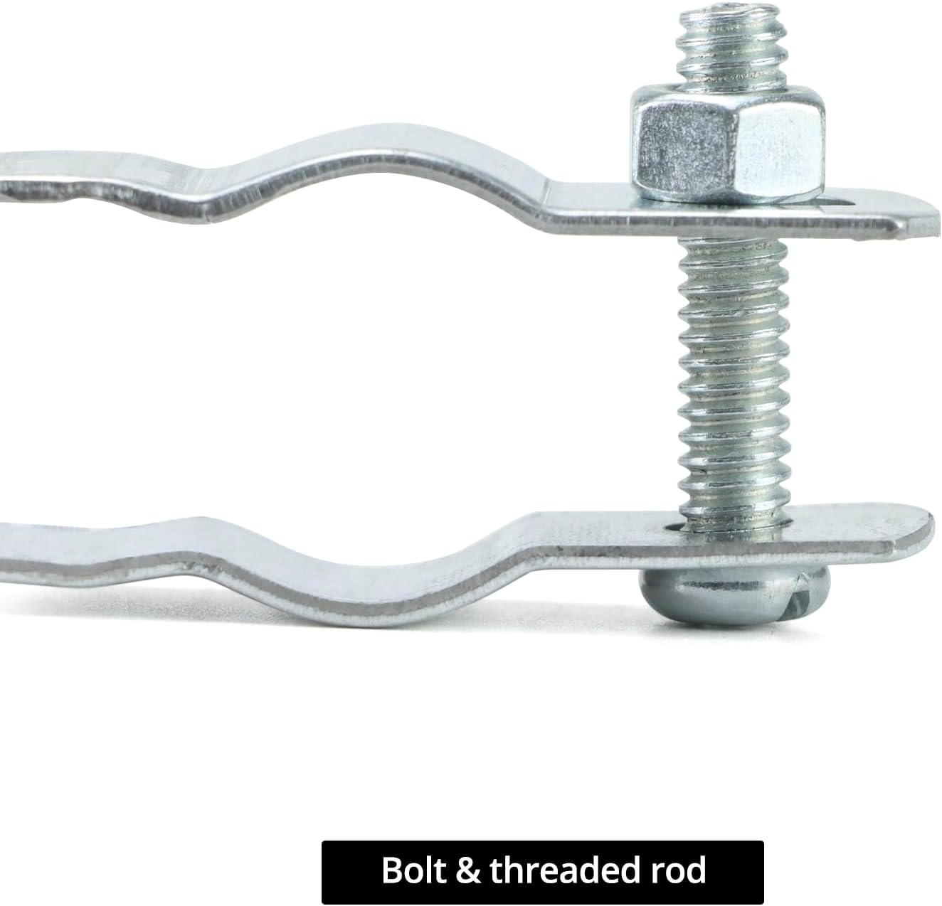 Conduit Hanger with Bolt Features, 1/2 Inch Zinc-Plated Steel, Pack of 50 - Insulated Supports or Threaded Rods for EMT, Rigid Conduits - Image 4