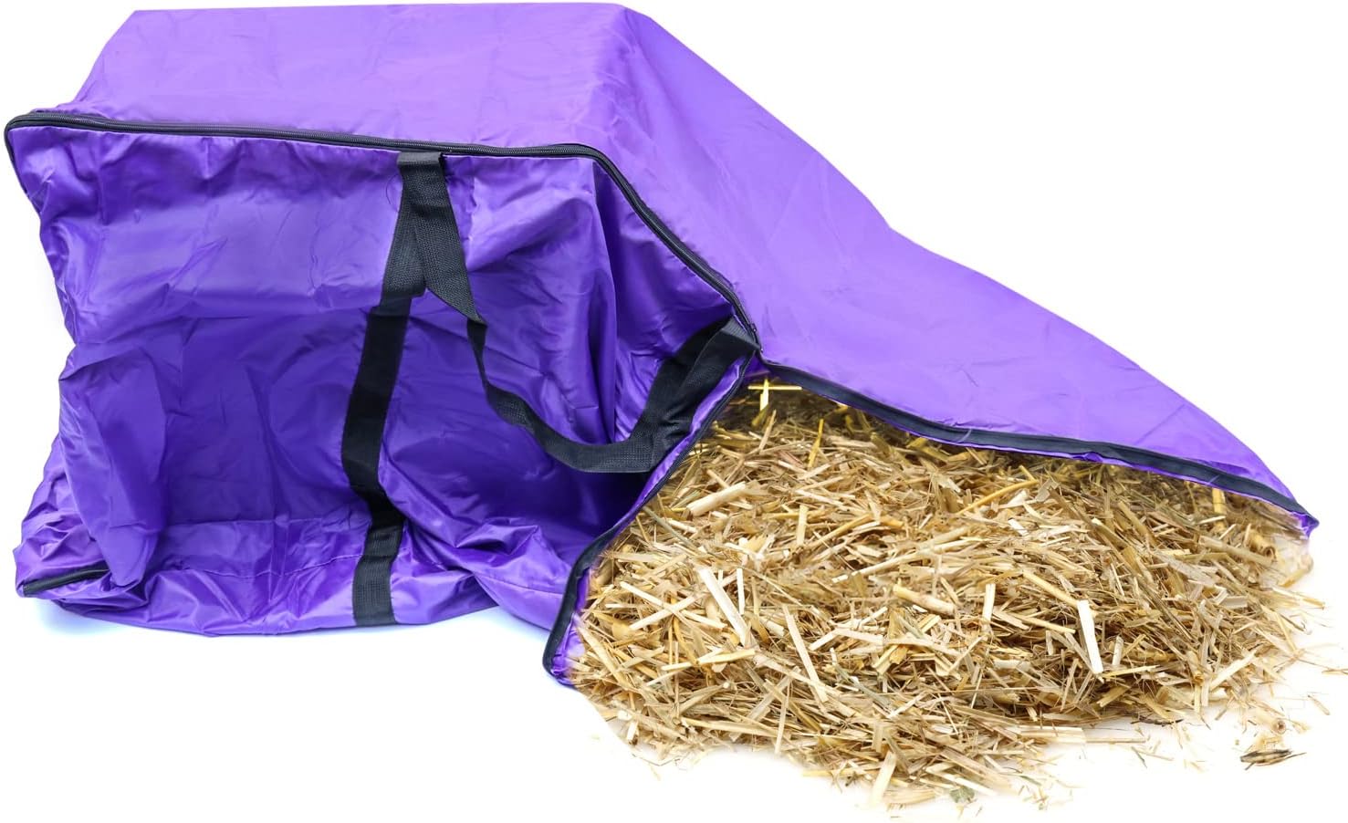 Hay Bale Storage Bag, 420D Horse and Livestock Hay Bale Bag, Large Tote Waterproof Collapsible Bag Hay Bale Tote Bag with Zipper - Image 5