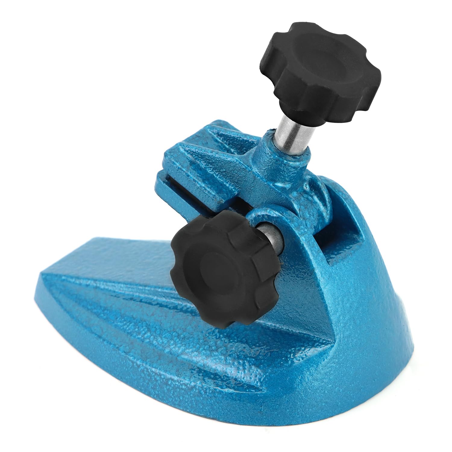 Micrometer Stand with Double Non-Slip Clamping Pad, 2 Pack Painted Cast Iron Base Micrometer Stand for Micrometers Up to 4