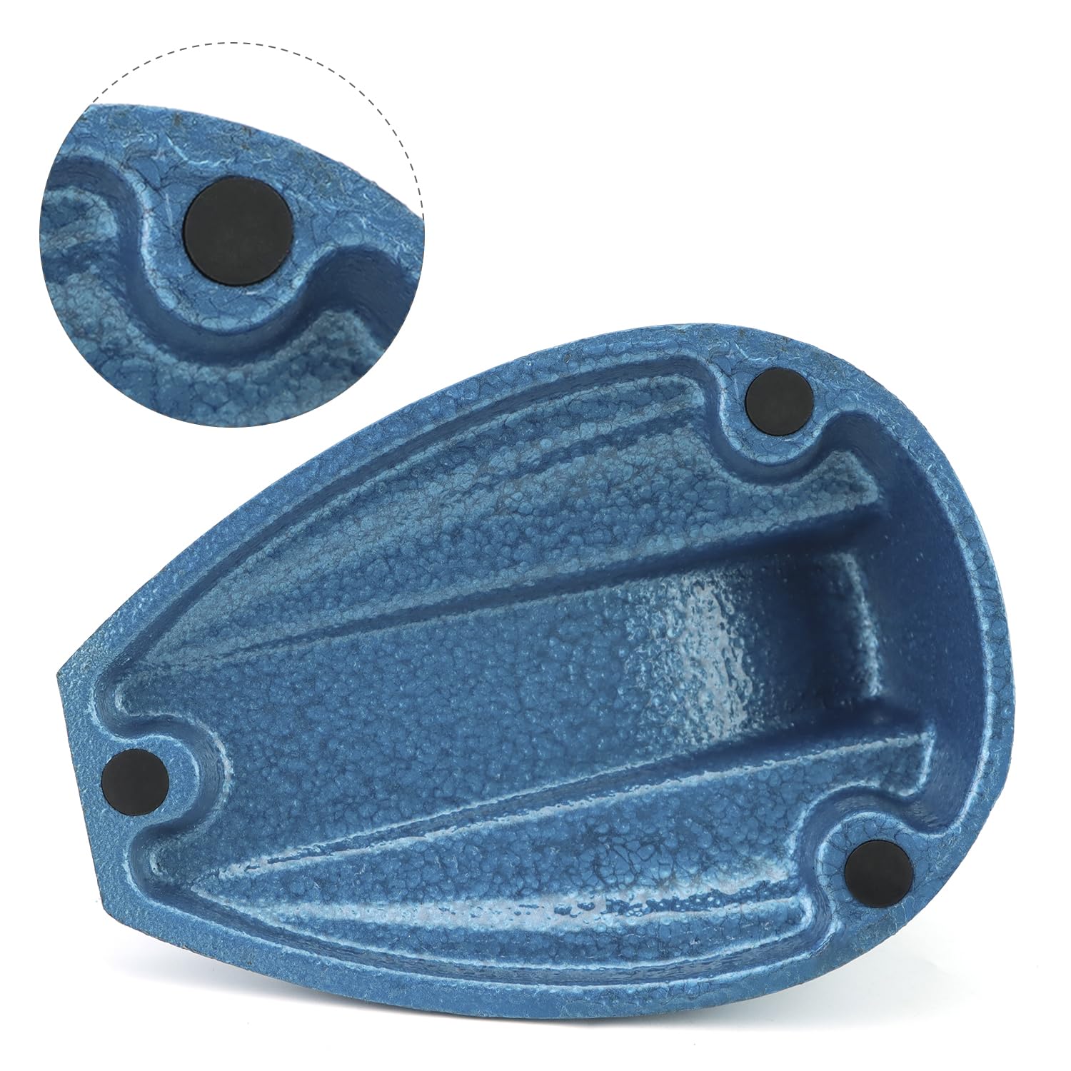 Micrometer Stand with Double Non-Slip Clamping Pad, 2 Pack Painted Cast Iron Base Micrometer Stand for Micrometers Up to 4