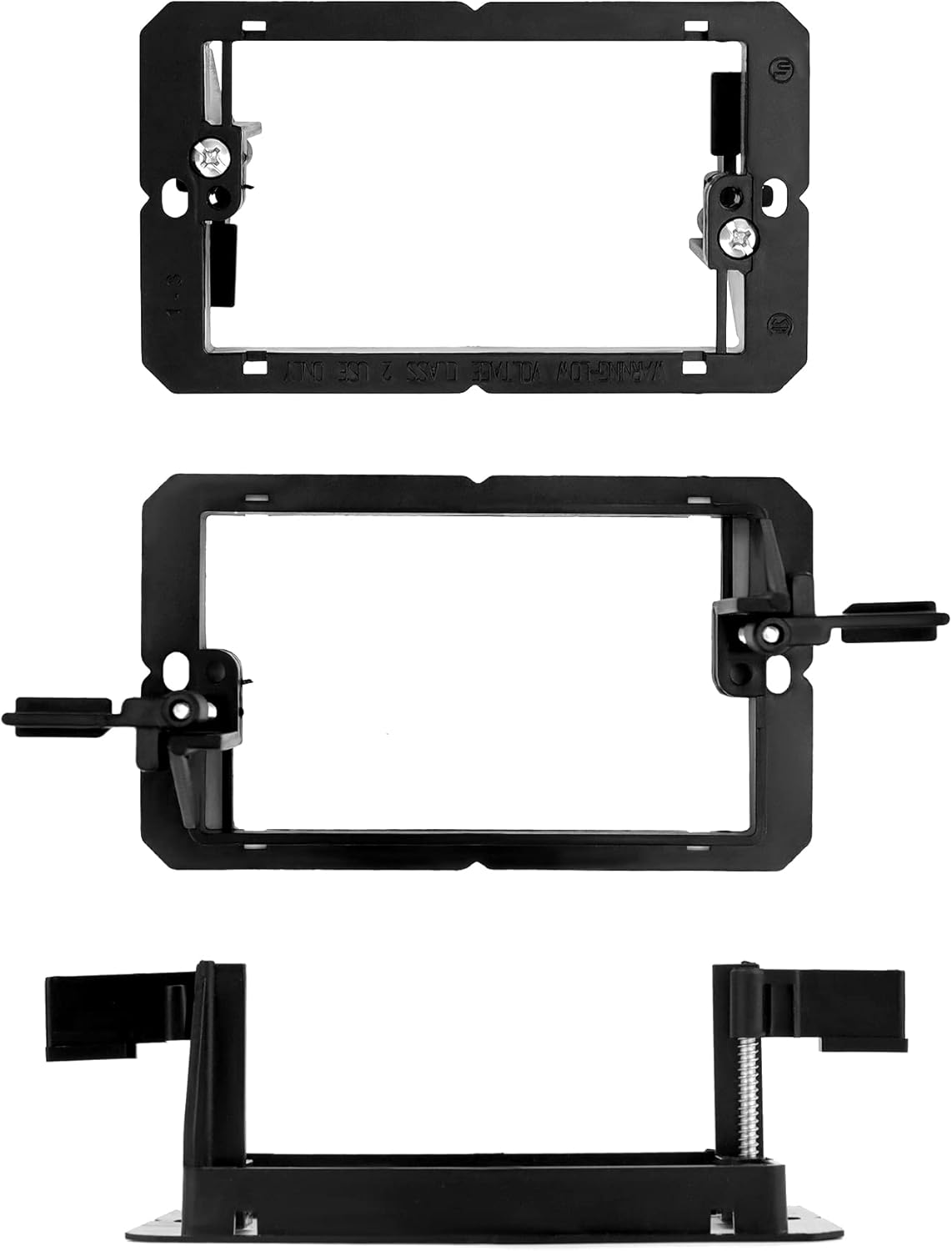 Low Voltage Mounting Bracket, 20 Pack 1 Gang Single Gang Drywall Mounting Wall Plate Bracket for Telephone Wires, Network Cables - Image 2