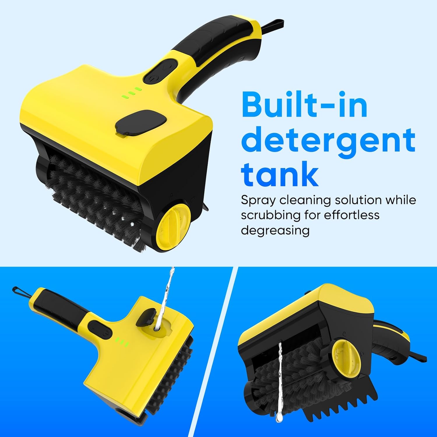 2 in 1 Electric Grill Brush, Cordless Electric Grill Cleaner for Outdoor Grill, 360° Rotating Cleaner Brush Head, Rechargeable Heavy Duty BBQ Grill Brush, IPX7 Waterproof - Image 6