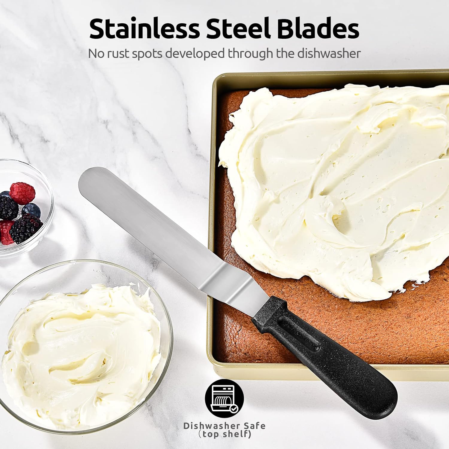 Icing Spatula,  Offset Spatula Set with 6