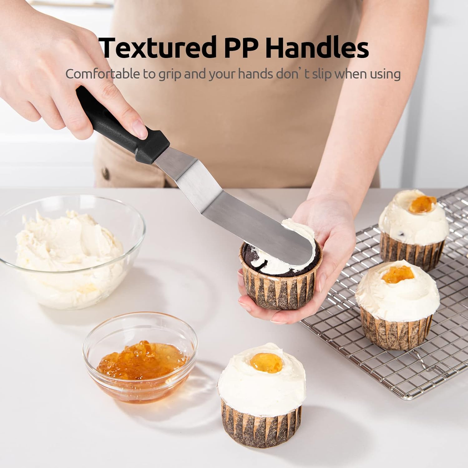 Icing Spatula,  Offset Spatula Set with 6