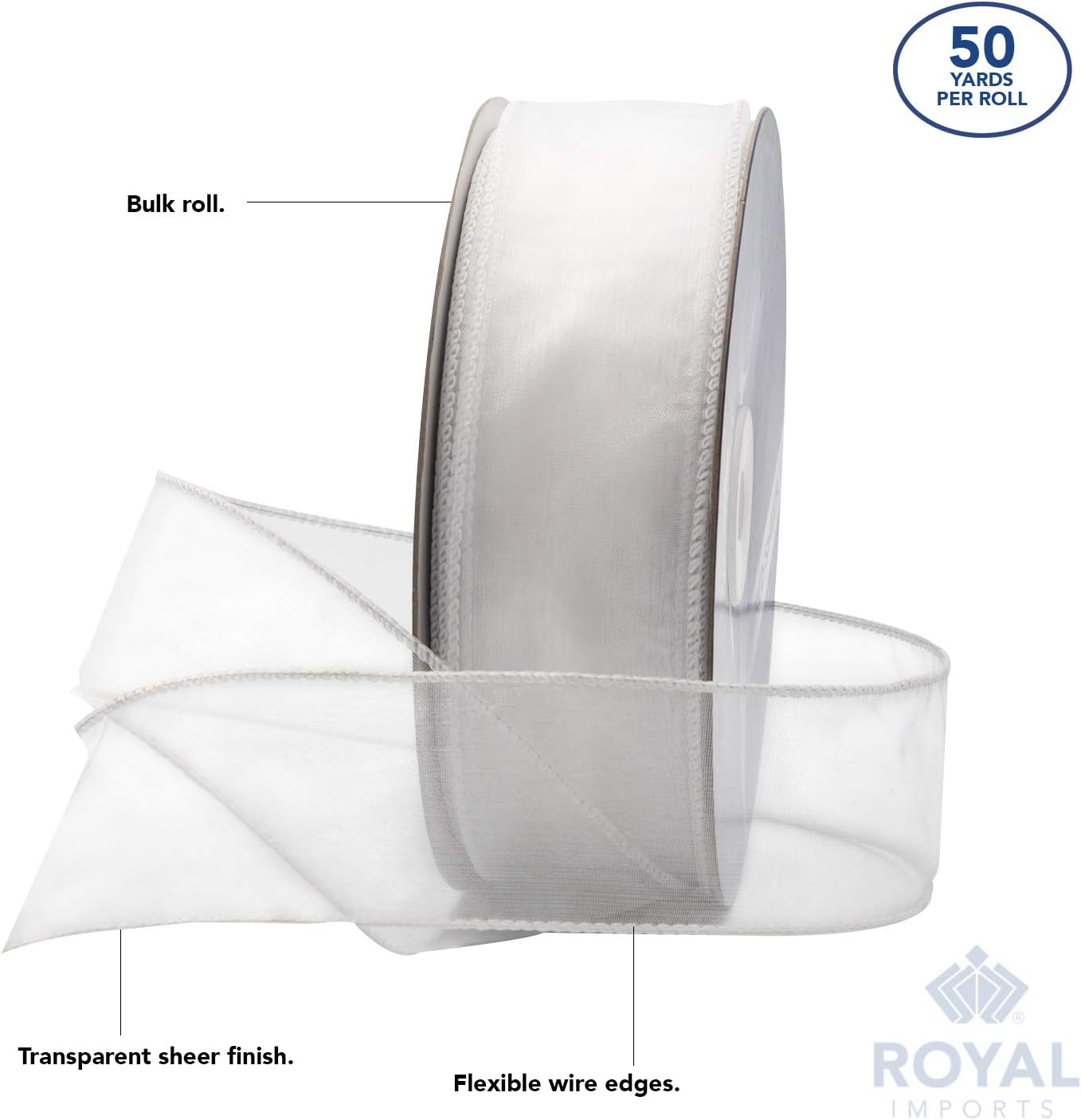 Organza Wired Sheer Ribbon 1.5