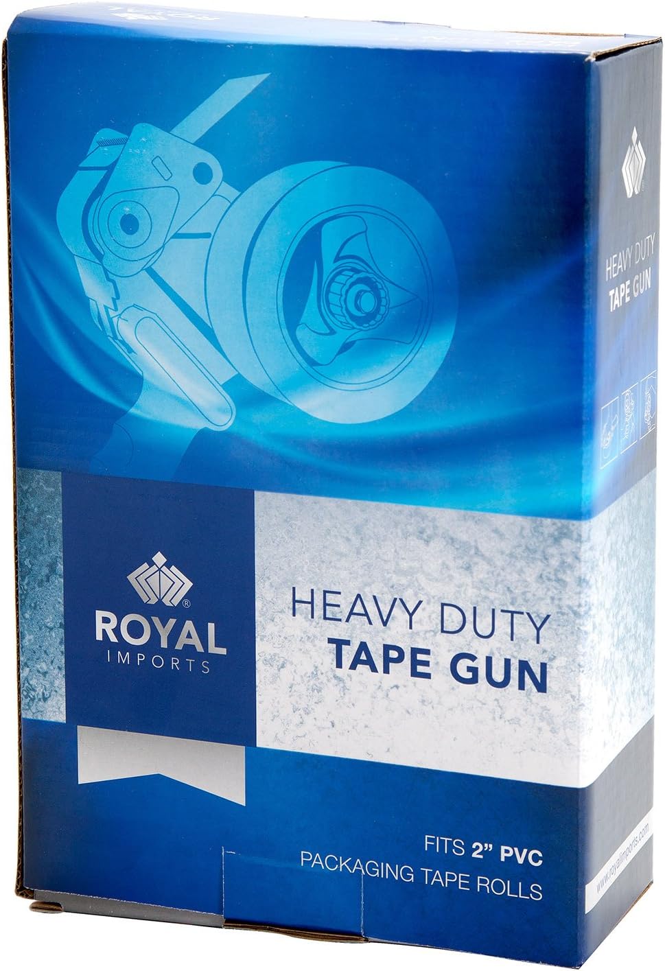 Packing Tape Dispenser, Shipping Tape Gun, Heavy Duty Roller for Box Sealing, Moving, Office, Warehouse, Packaging, Industrial Durable Handheld Tape Cutter - Fits 2