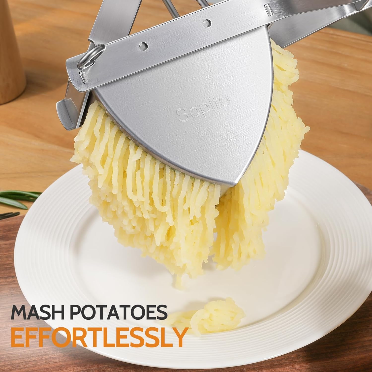 Potato Ricer,  Stainless Steel Potato Masher for Commercial and Home Use - Image 2