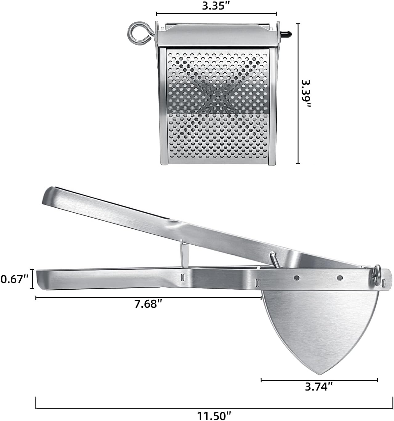 Potato Ricer,  Stainless Steel Potato Masher for Commercial and Home Use - Image 7