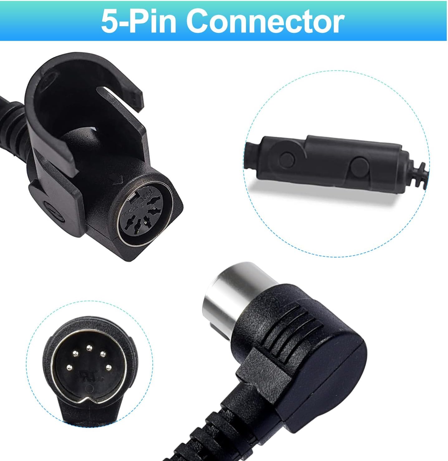 Recliner Remote Lift Chair Remote Replacement 2 Button (Up/Down) 5-Pin Hand Controller for Lazyboy, Golden Limoss OKIN - Image 3