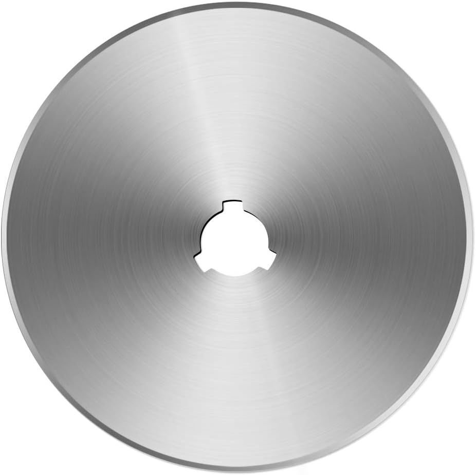 60MM Rotary Cutter Blades,  10PCS Premium Spare Replacement Cutting Blades with Sharpness, Great for Heavy Duty Use, Quilting, Patchwork, Crafts and Sewing - Image 1