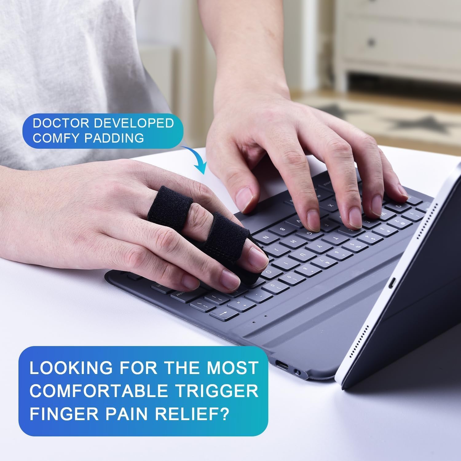 Finger Splints, 7pcs Finger Support Brace Finger Stabilizer for Broken Fingers Straightening Arthritis Knuckle Immobilization - Image 4